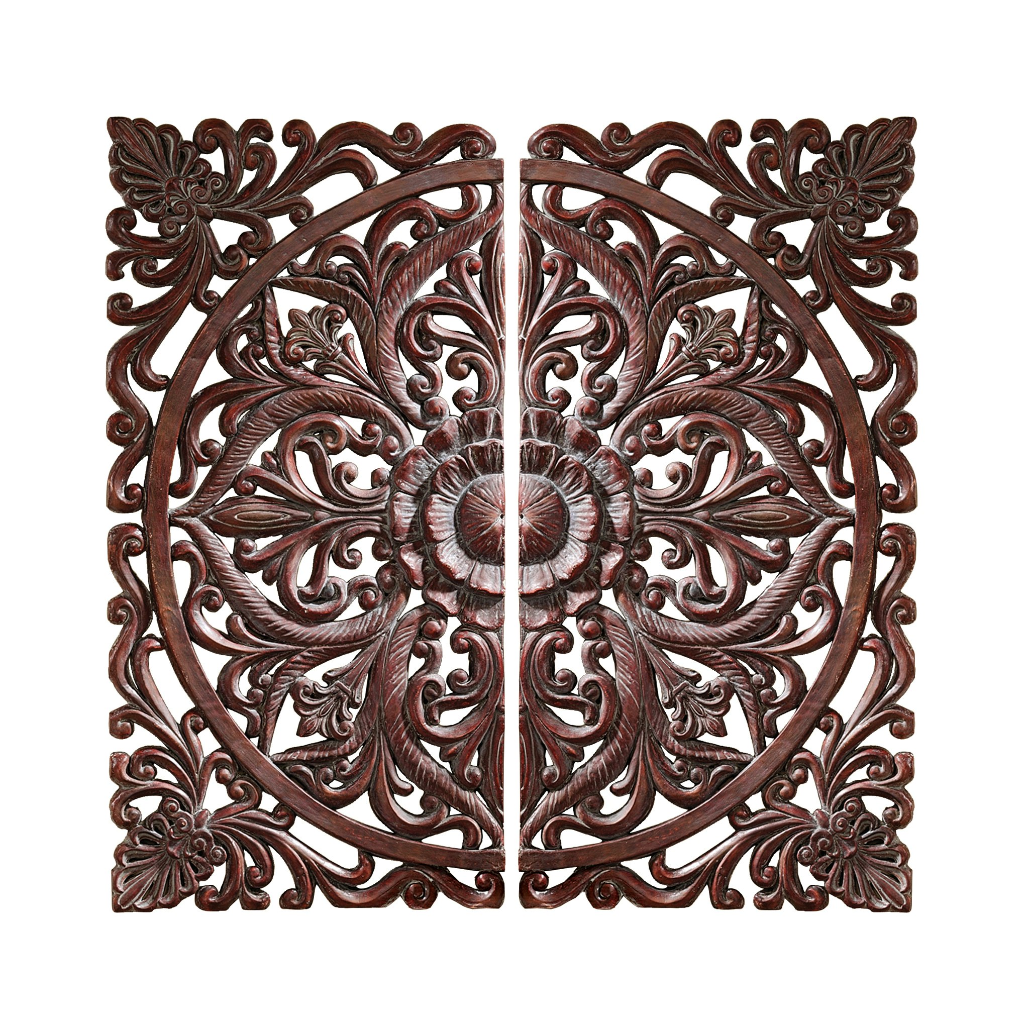 Toscano - Carved Rosette Architectural Wall Sculpture