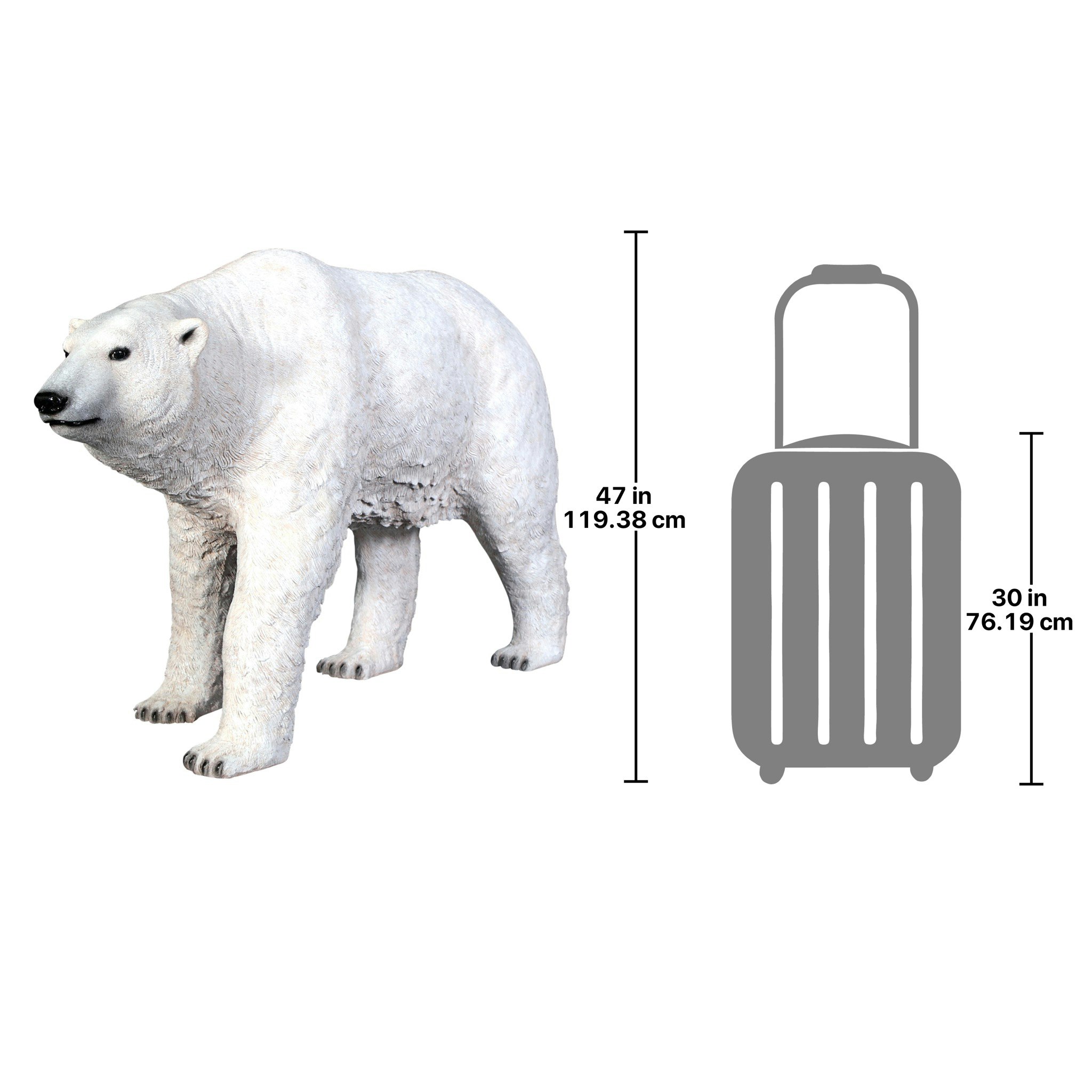 Toscano - The Polar Bear on the Prowl Statue