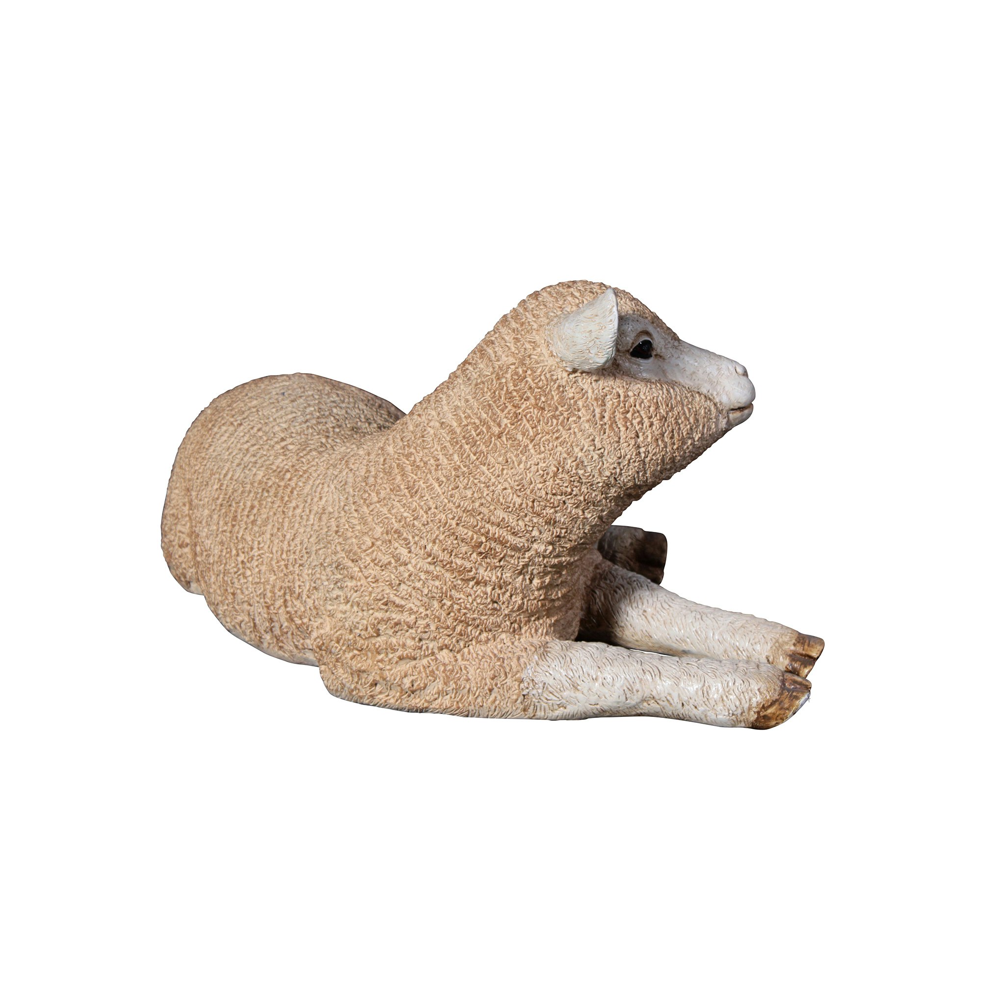 Toscano Merino Ewe Life-Size Lamb Statue - Resting