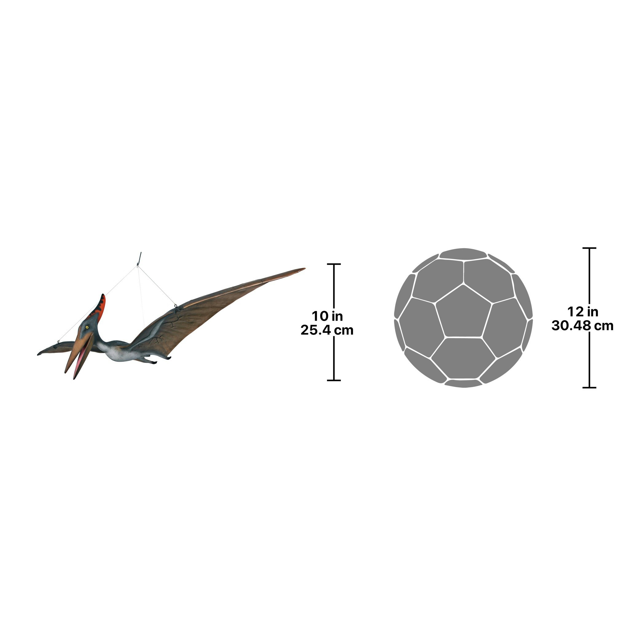 Toscano - Pteranodon Scaled Dinosaur Hanging Statue