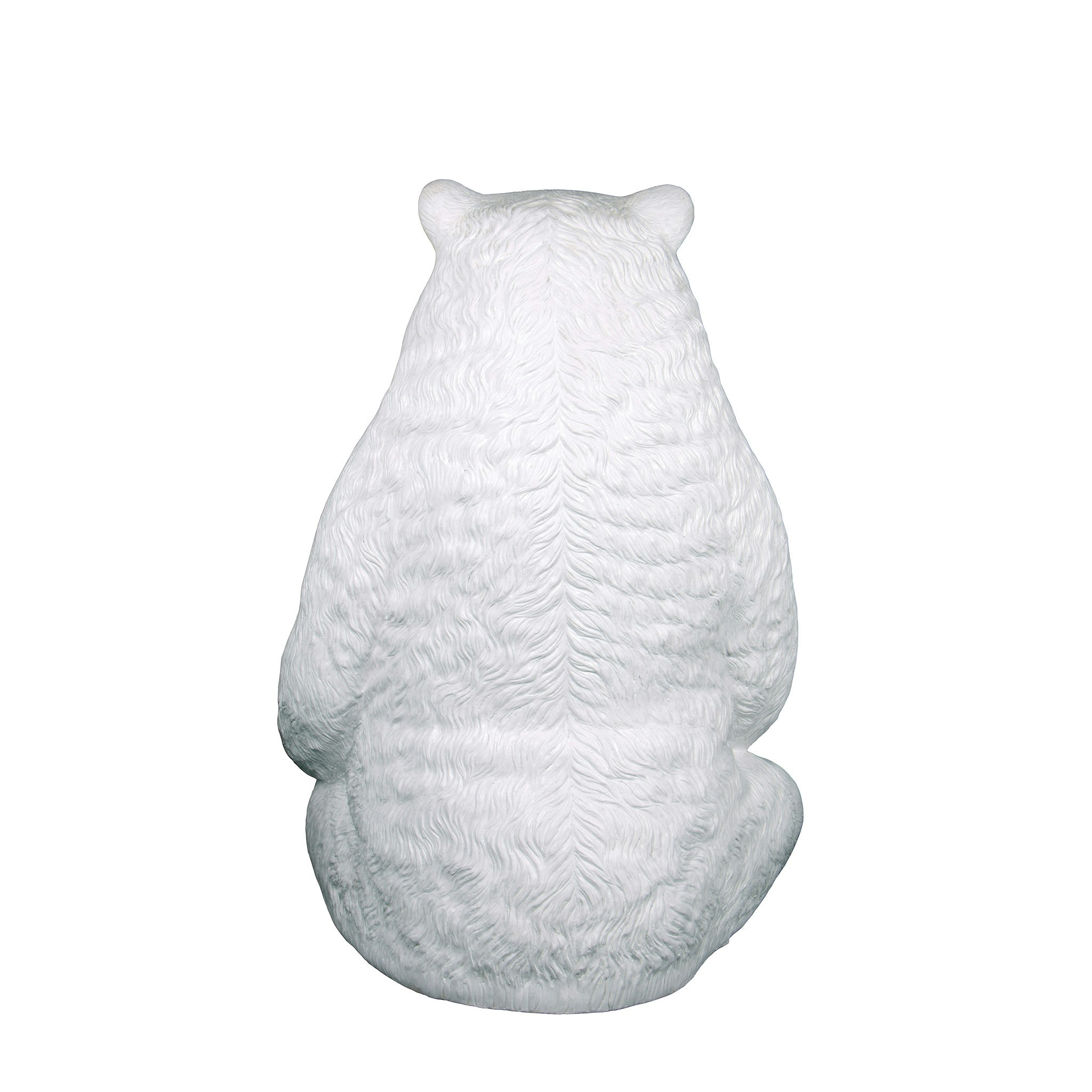 Toscano - Sitting Pretty Oversized Polar Bear Statue with Paw Seat