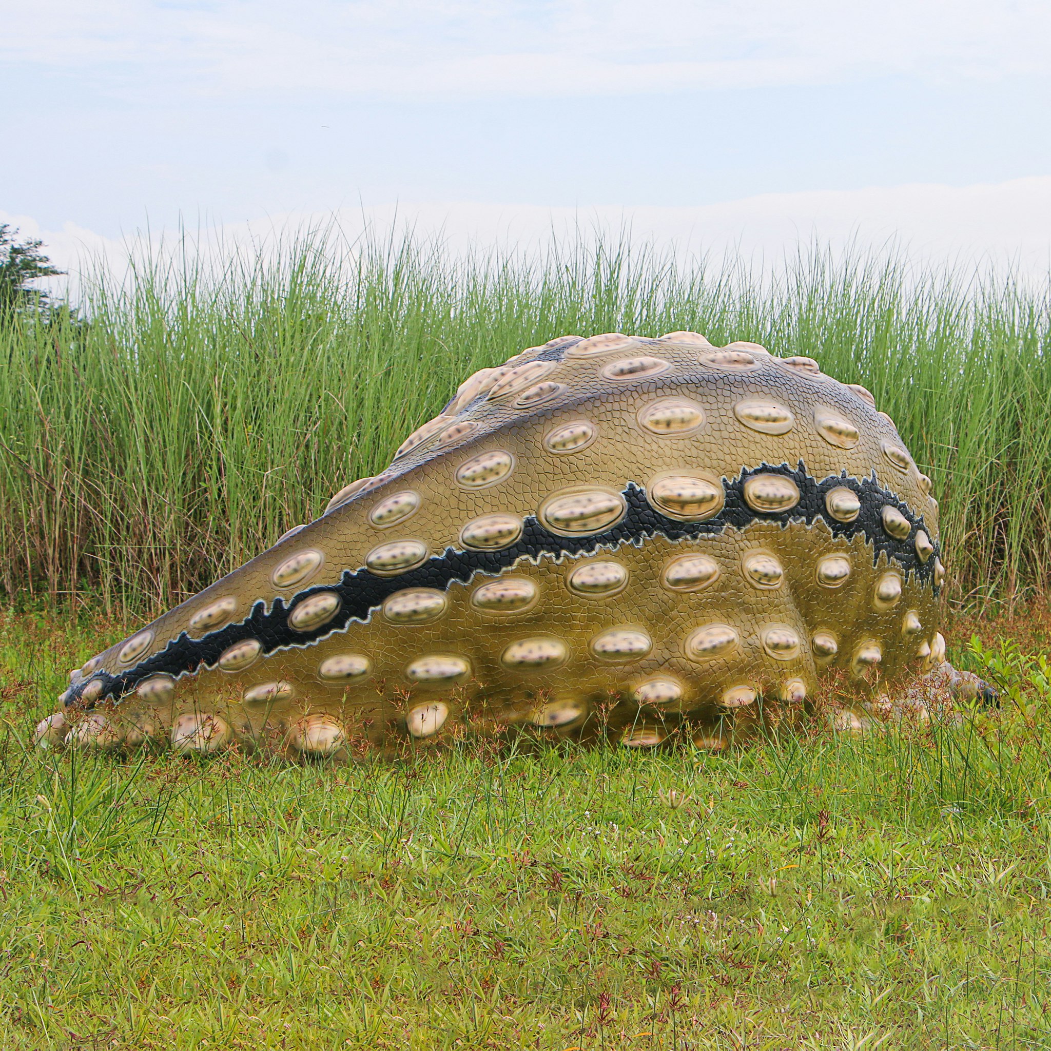 Toscano - Snoozing Giant Ankylosaurus Dinosaur Statue