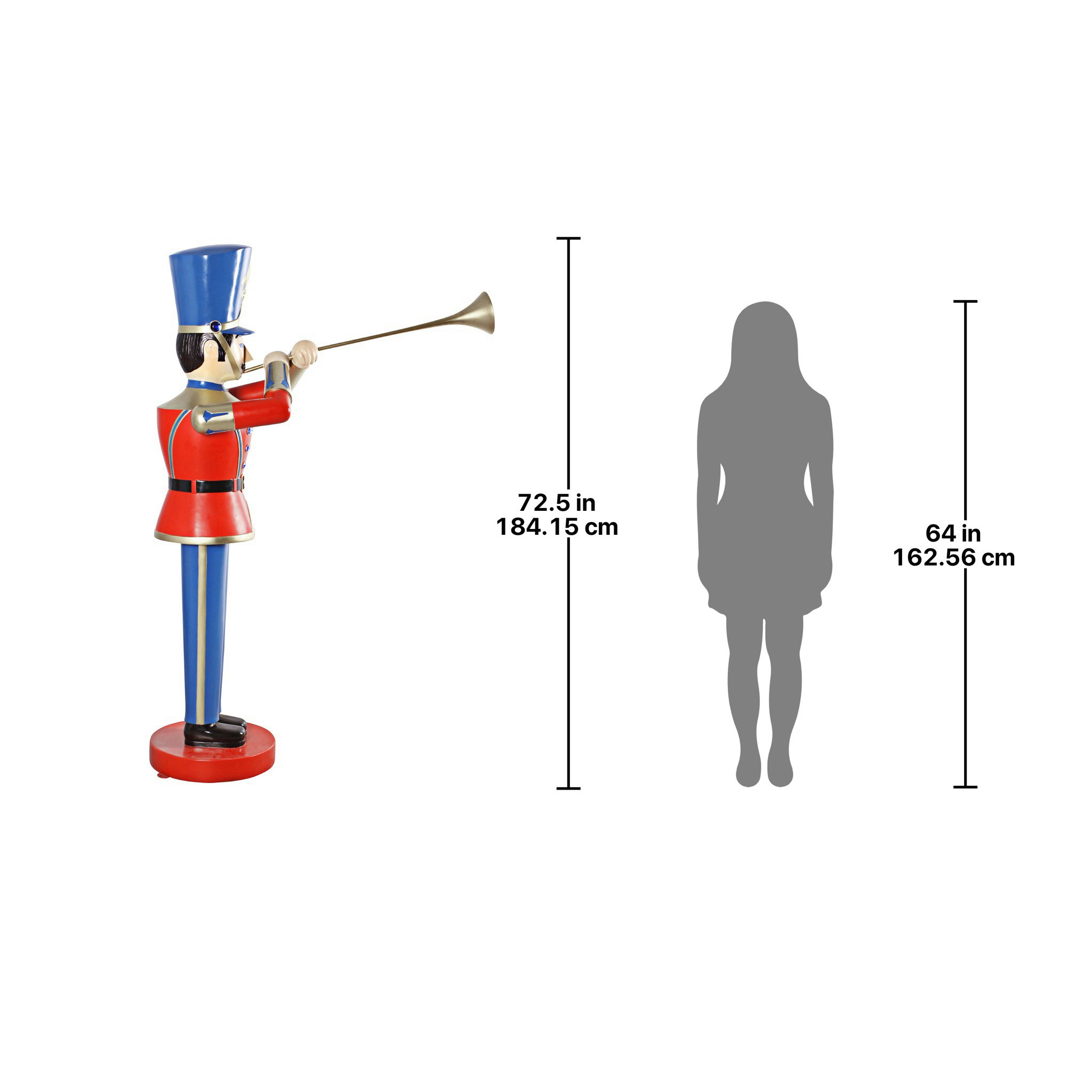Toscano Trumpeting Soldier Statue - Large