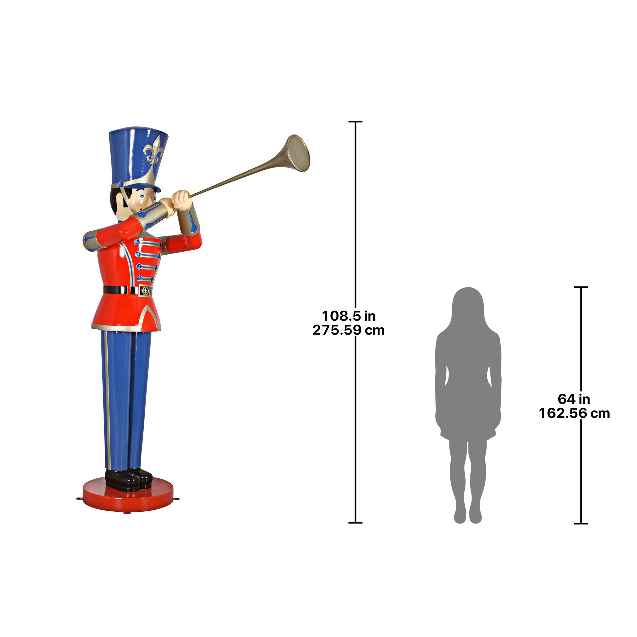 Toscano Trumpeting Soldier Statue - Giant