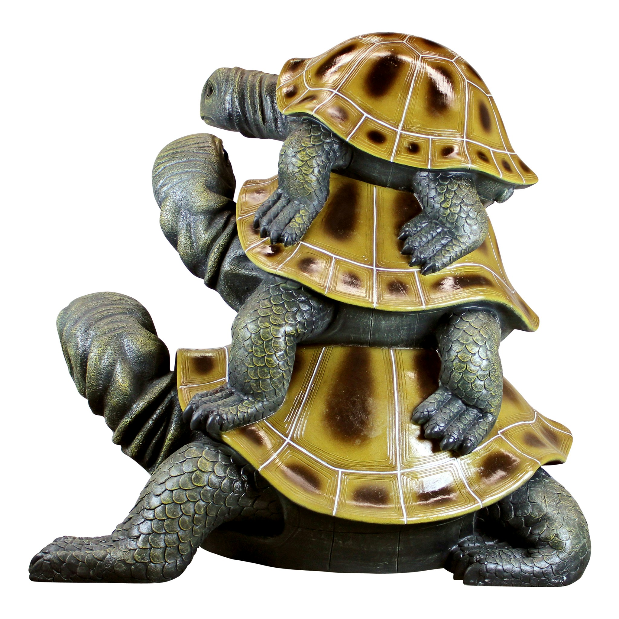 Toscano Three a Crowd Stacked Turtle Statues - Giant