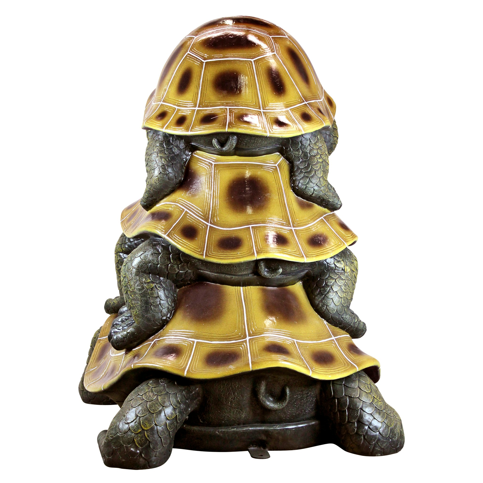 Toscano Three a Crowd Stacked Turtle Statues - Giant