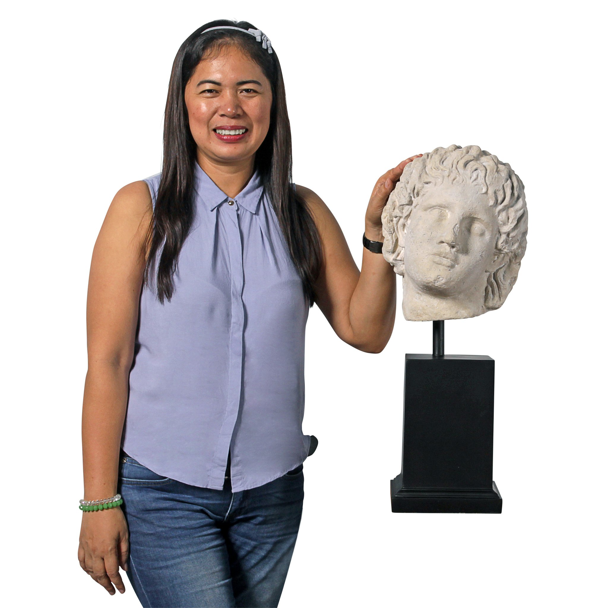 Toscano - Alexander the Great Sculptural Bust on Museum Mount