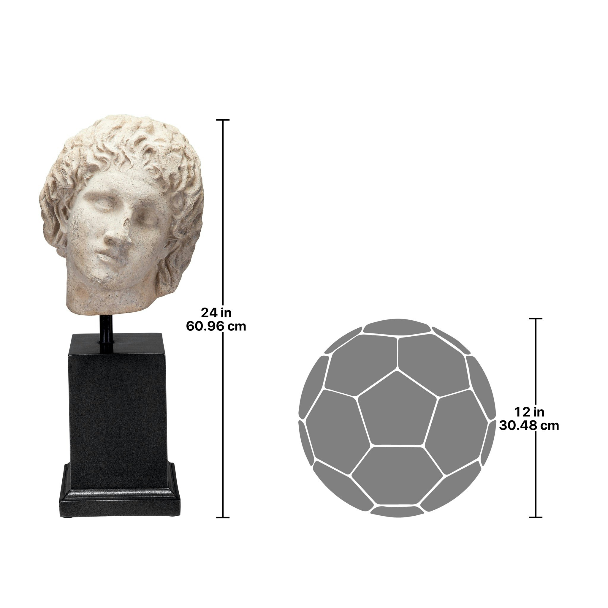 Toscano - Alexander the Great Sculptural Bust on Museum Mount