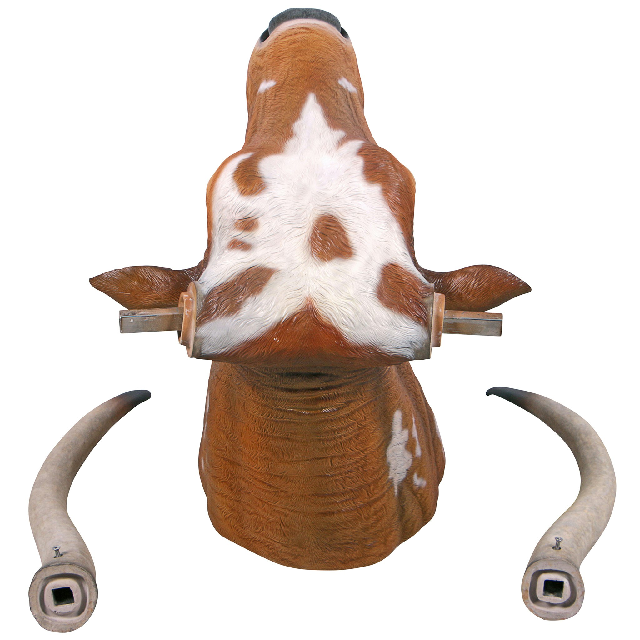 Toscano - Texas Longhorn Bull Sculptural Wall Trophy