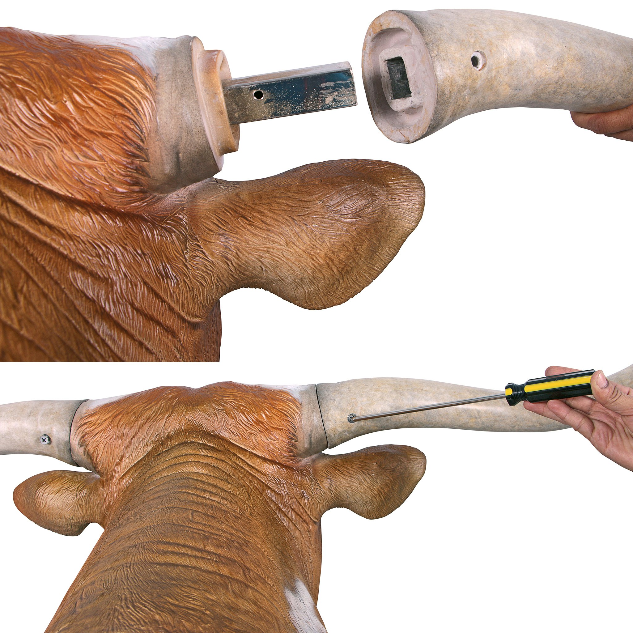 Toscano - Texas Longhorn Bull Sculptural Wall Trophy