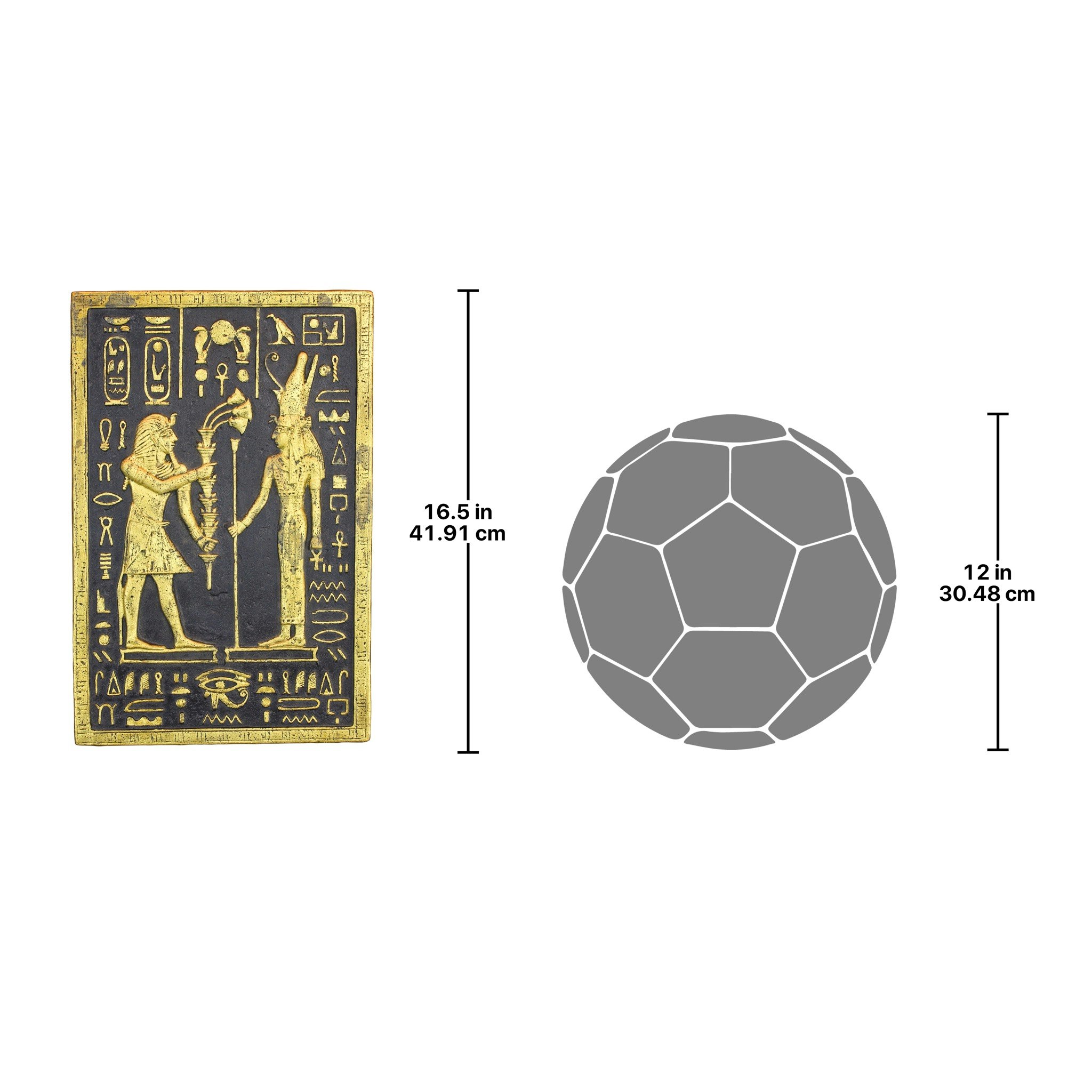 Toscano - Pharaoh Seti Offering to the Goddess Mut Wall Sculpture