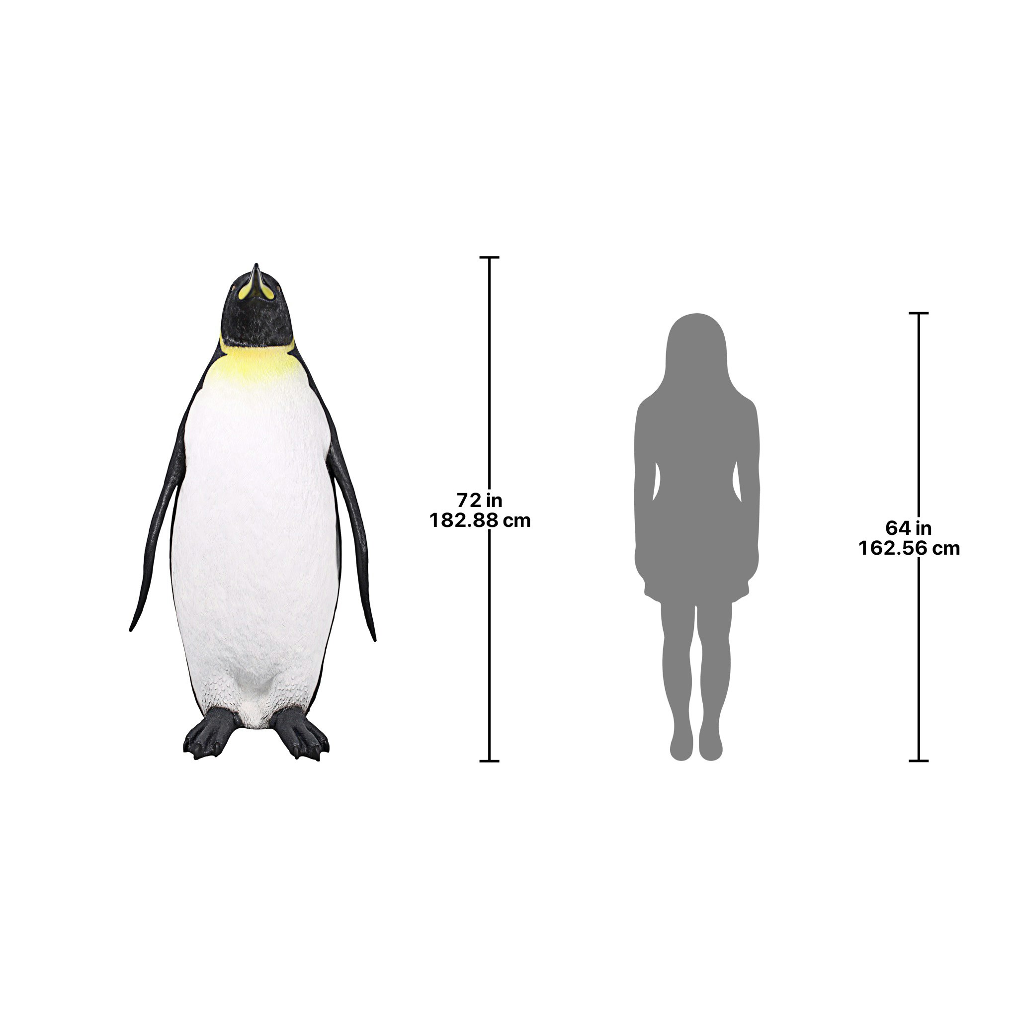 Toscano The Antarctic King Penguin Statue - Grande