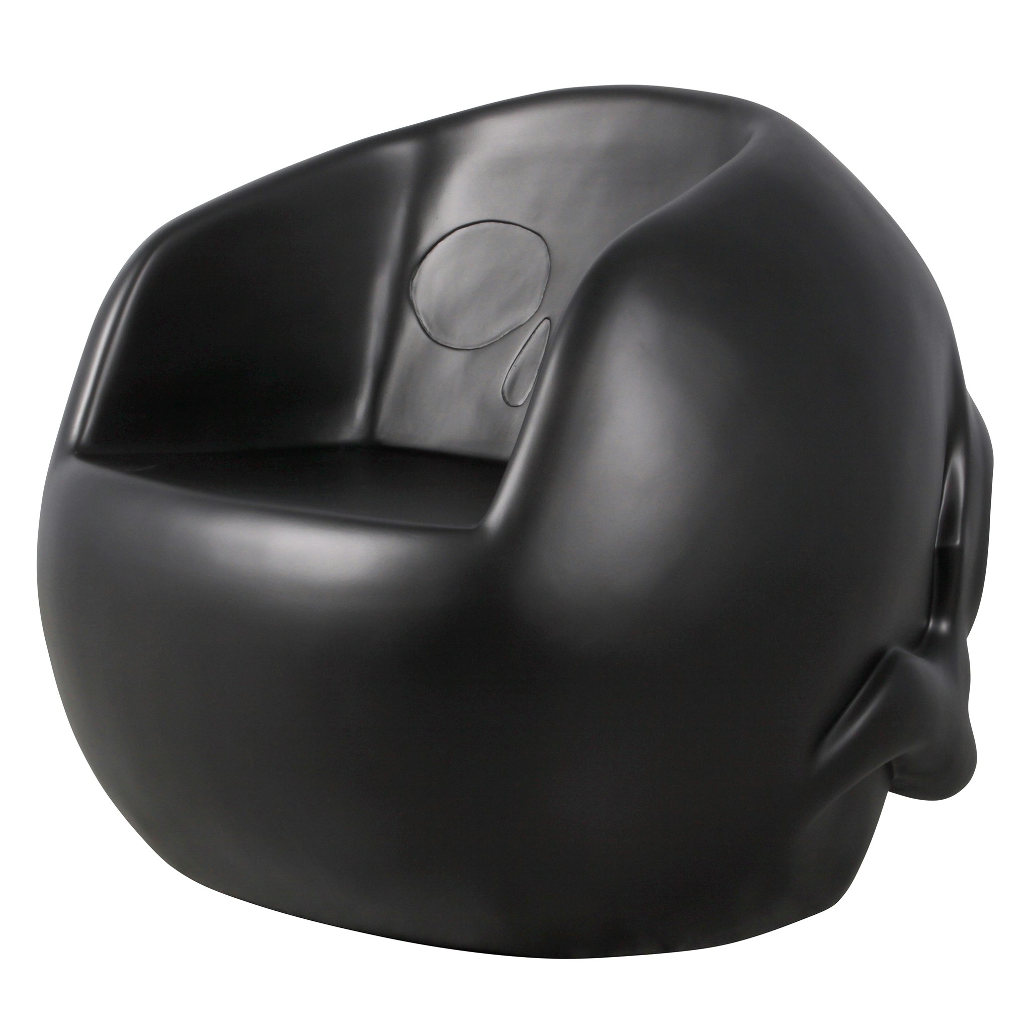 Toscano Lost Souls Gothic Skull Sculptural Chair - Black