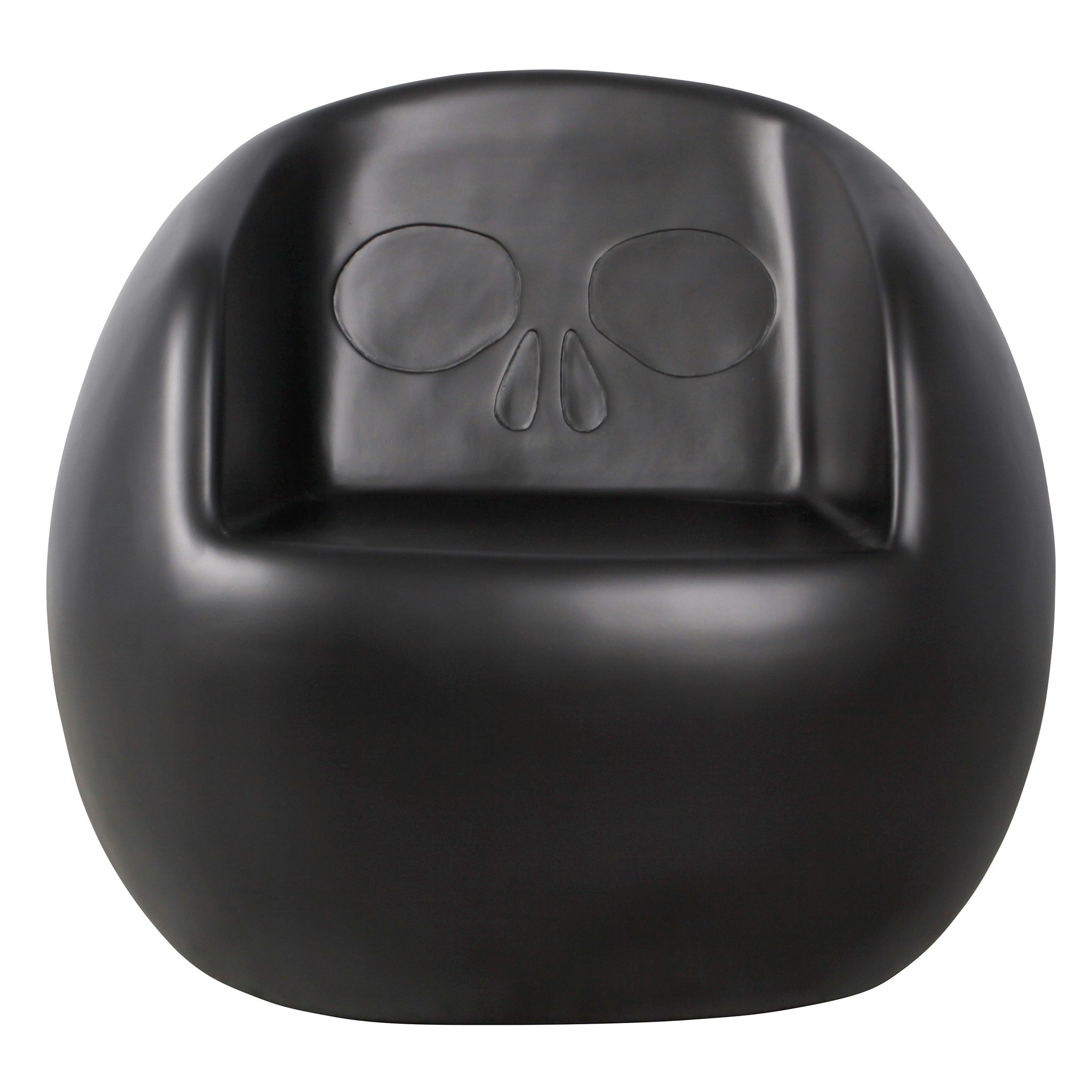Toscano Lost Souls Gothic Skull Sculptural Chair - Black
