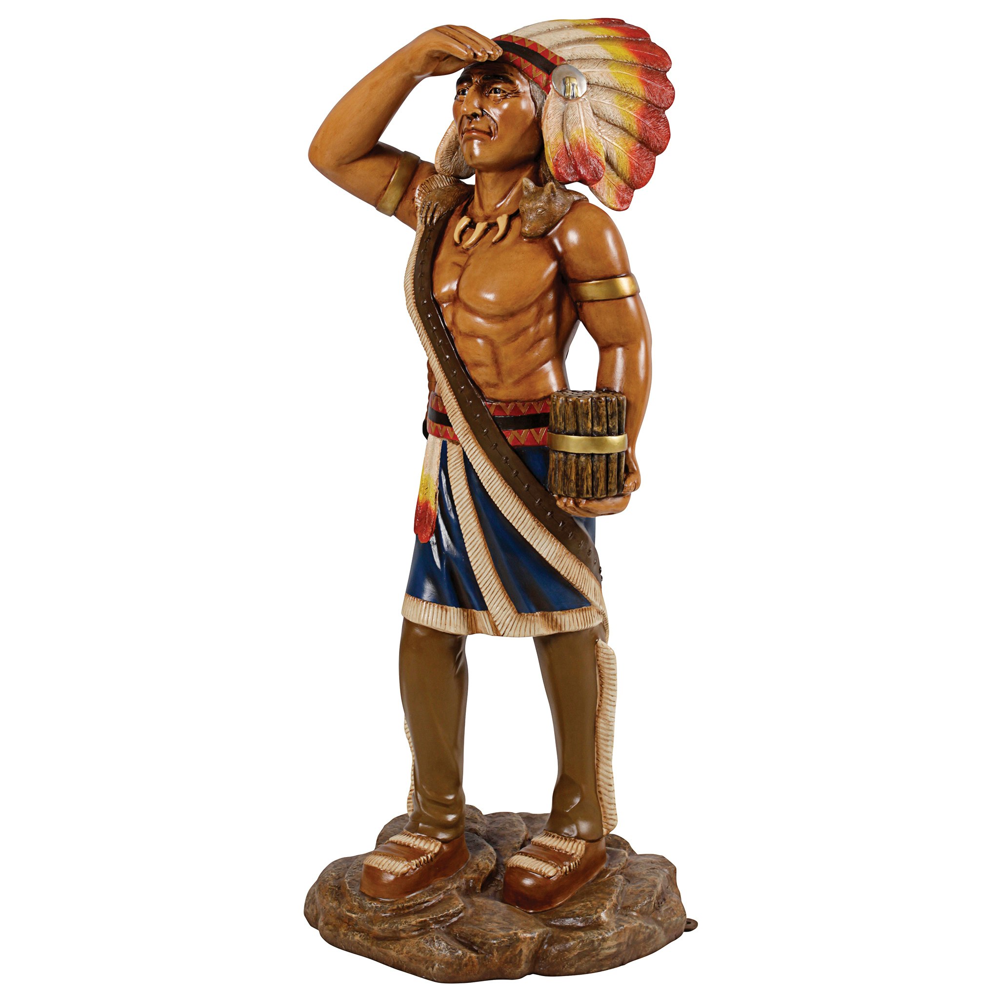 Toscano Cigar Store Indian Tobacconist Statue - Large