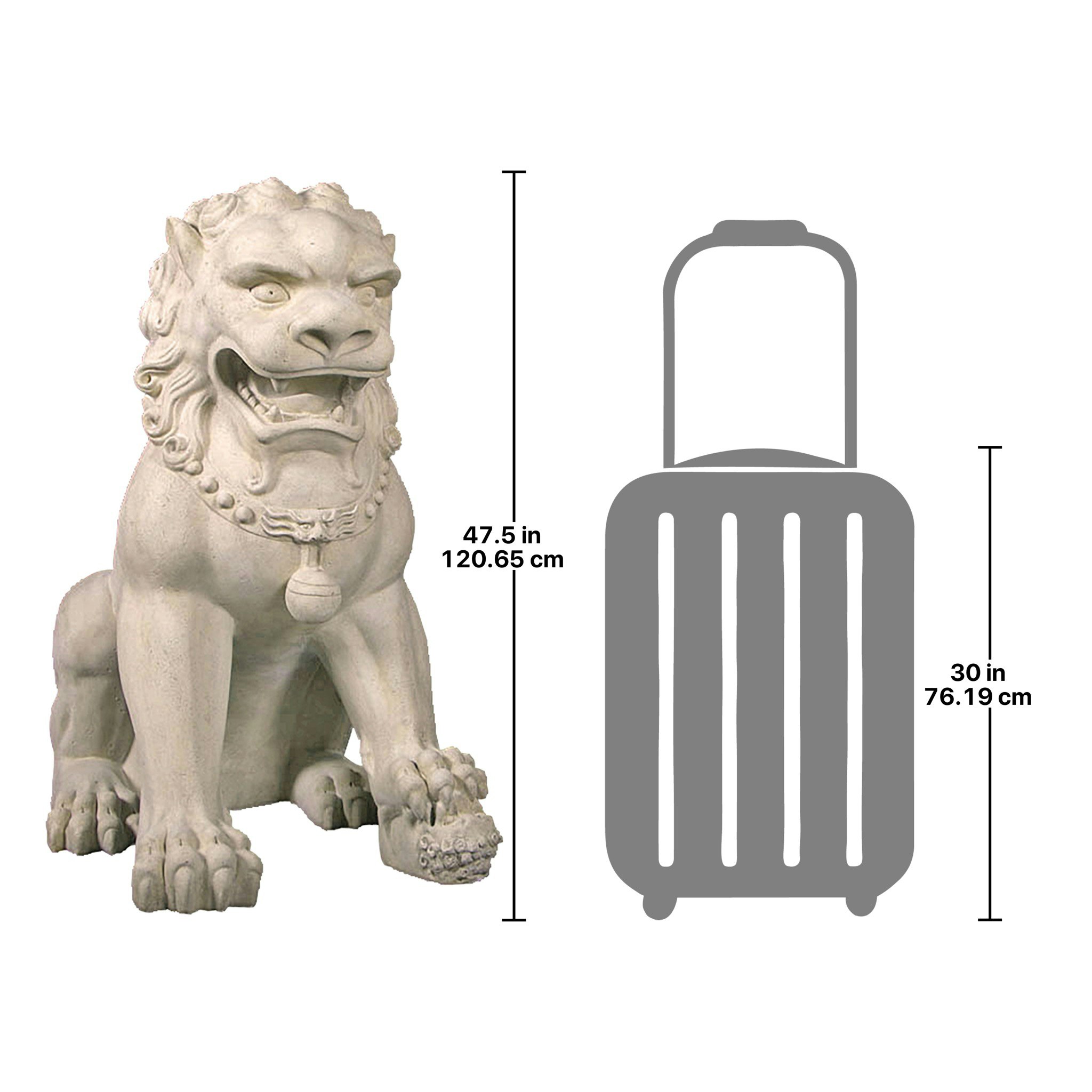 Toscano Grand Palace Chinese Lion Foo Dog Statue - Female
