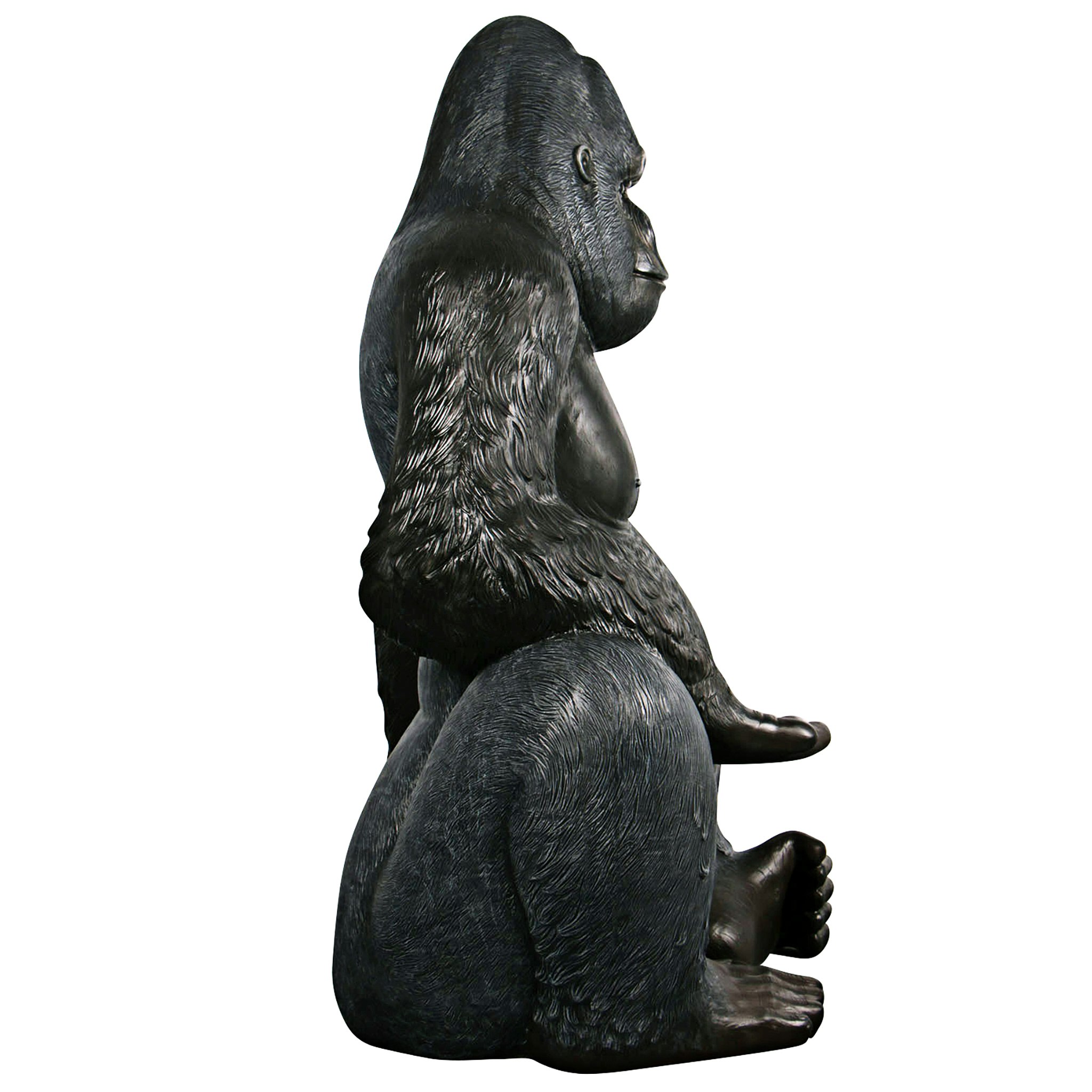 Toscano - Grande Scale Male Silverback Gorilla Photo Op Statue