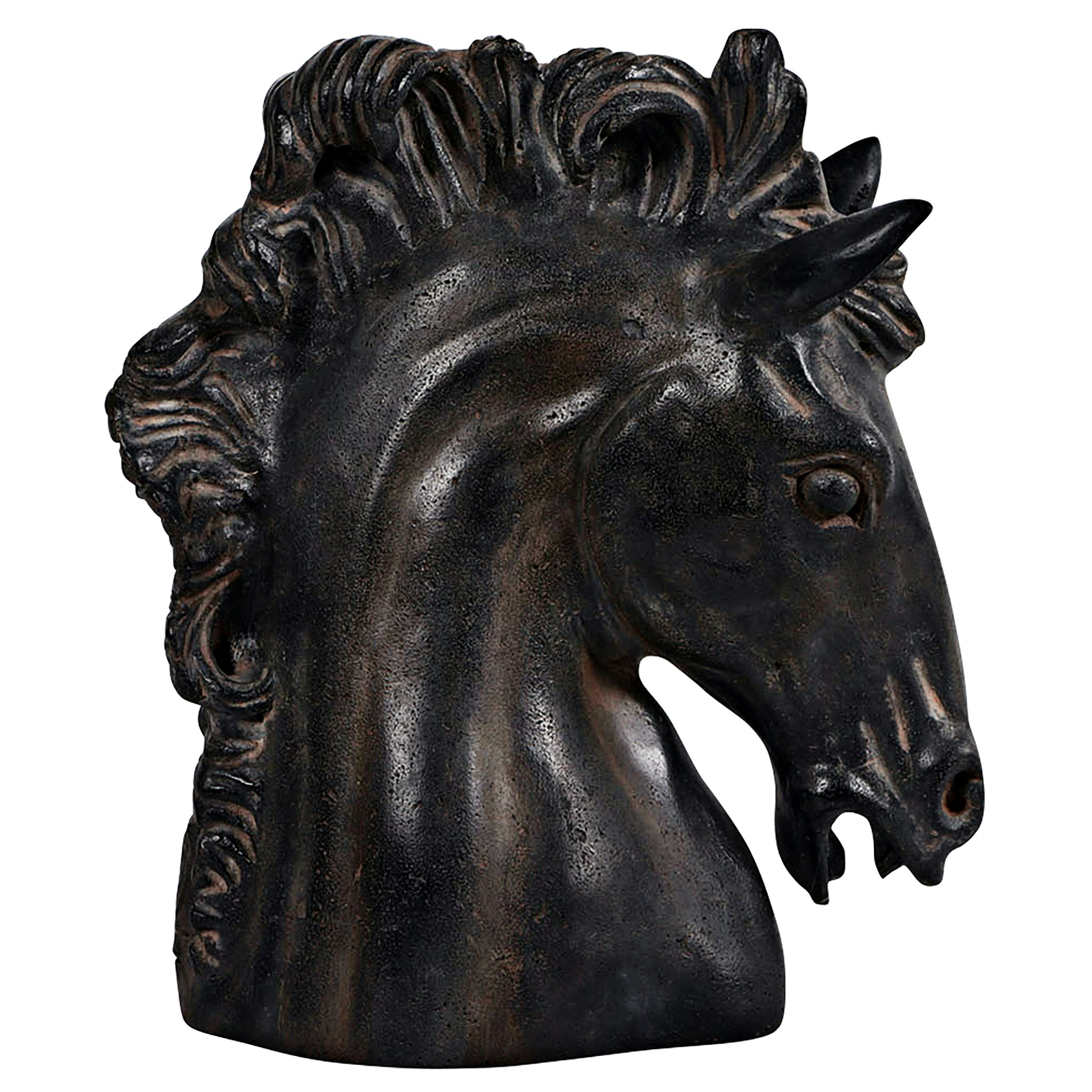 Toscano - Magnificent Stallion Equestrian Horse Head Bust Statue