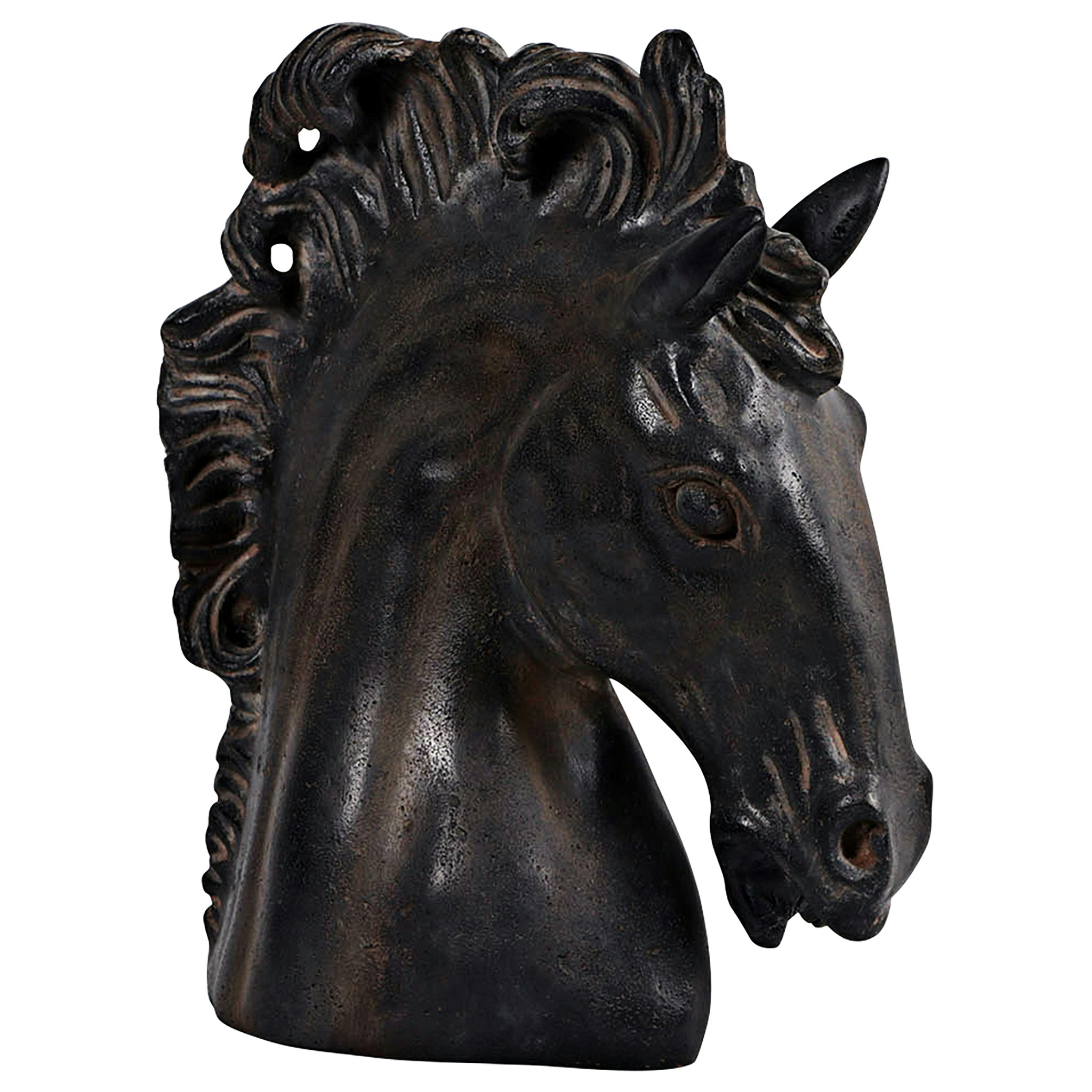 Toscano - Magnificent Stallion Equestrian Horse Head Bust Statue