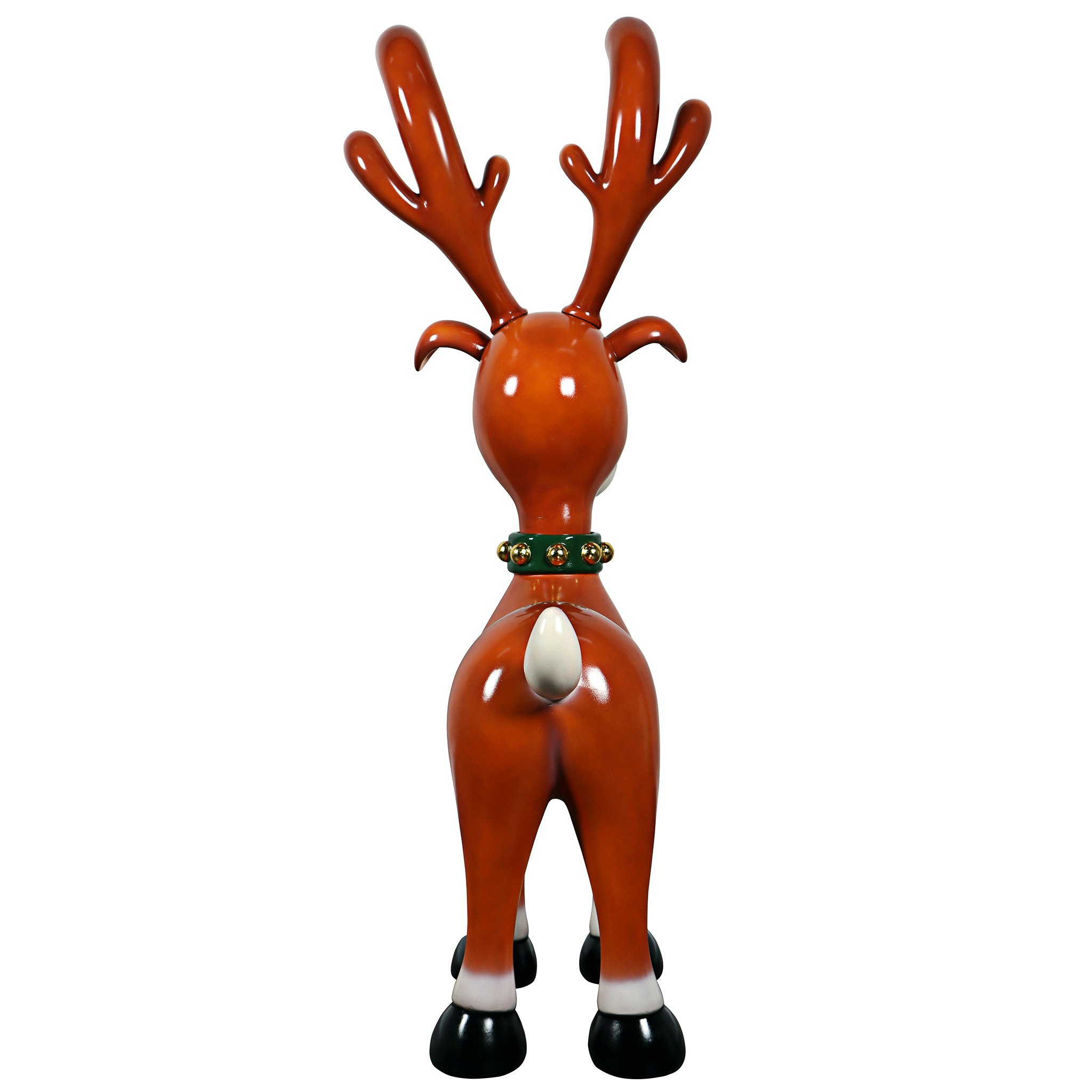 Toscano - Jolly HollySanta’s Red-Nosed Christmas Reindeer Statue