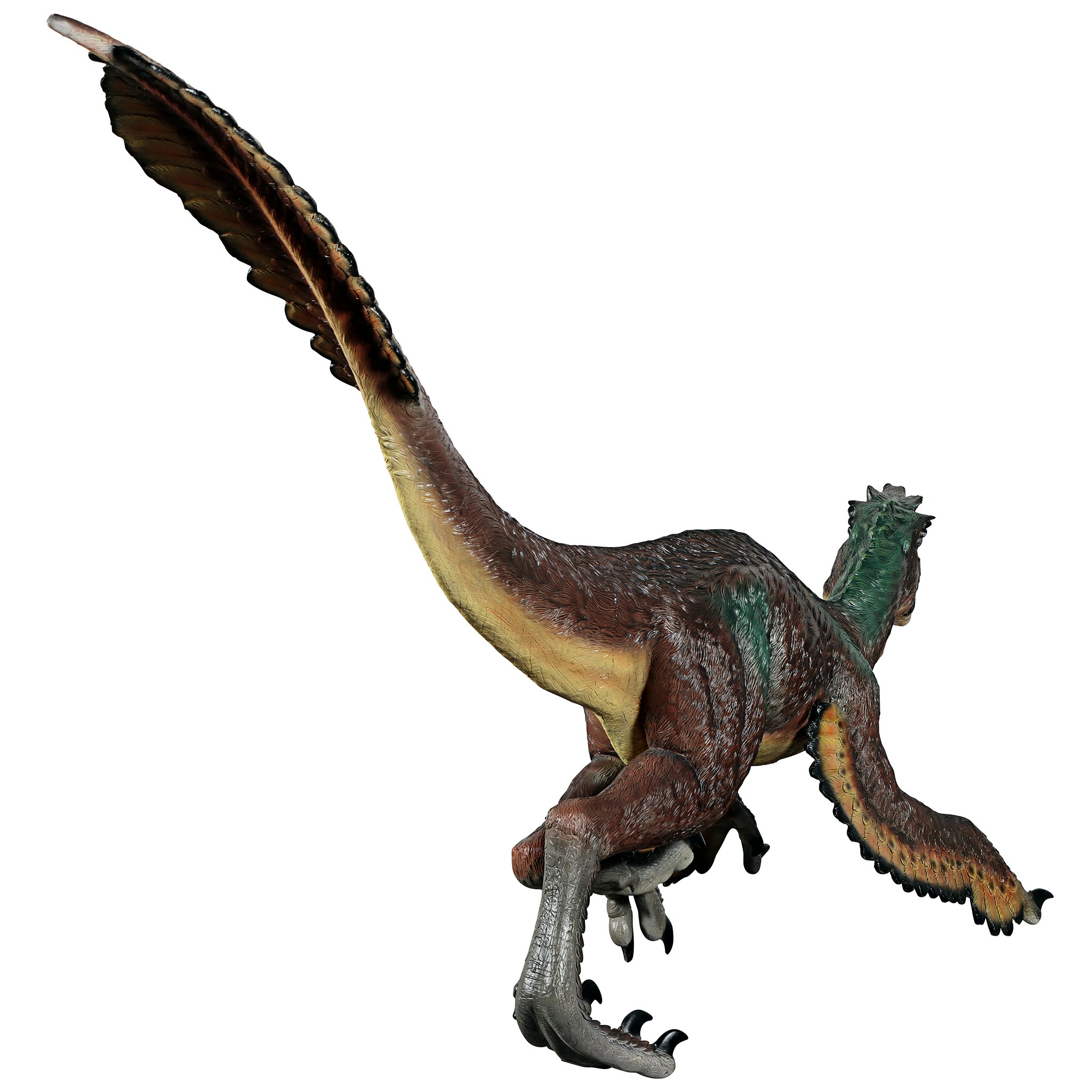 Toscano - Feathered Velociraptor Jurassic-Sized Dinosaur Statue