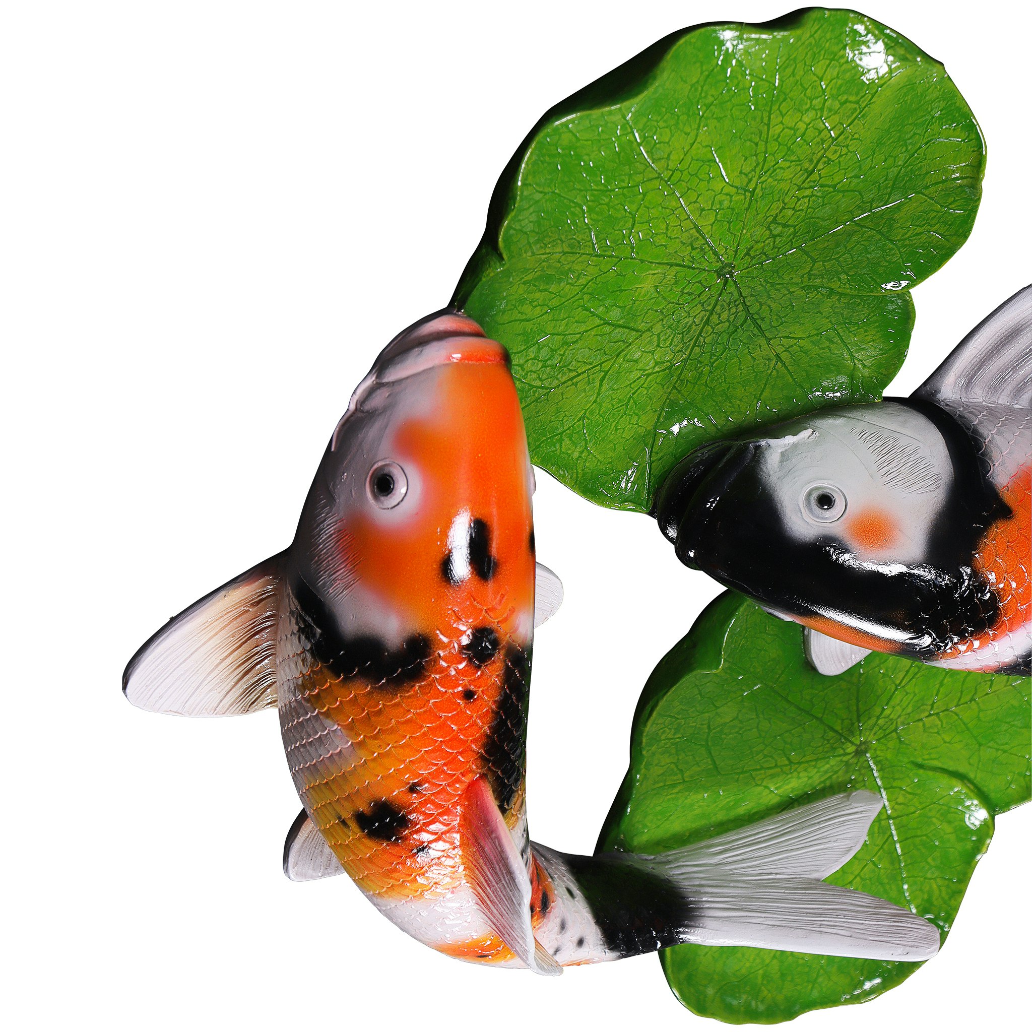 Toscano - Yin Yang Perfect Balance Asian Koi Fish Wall Sculpture