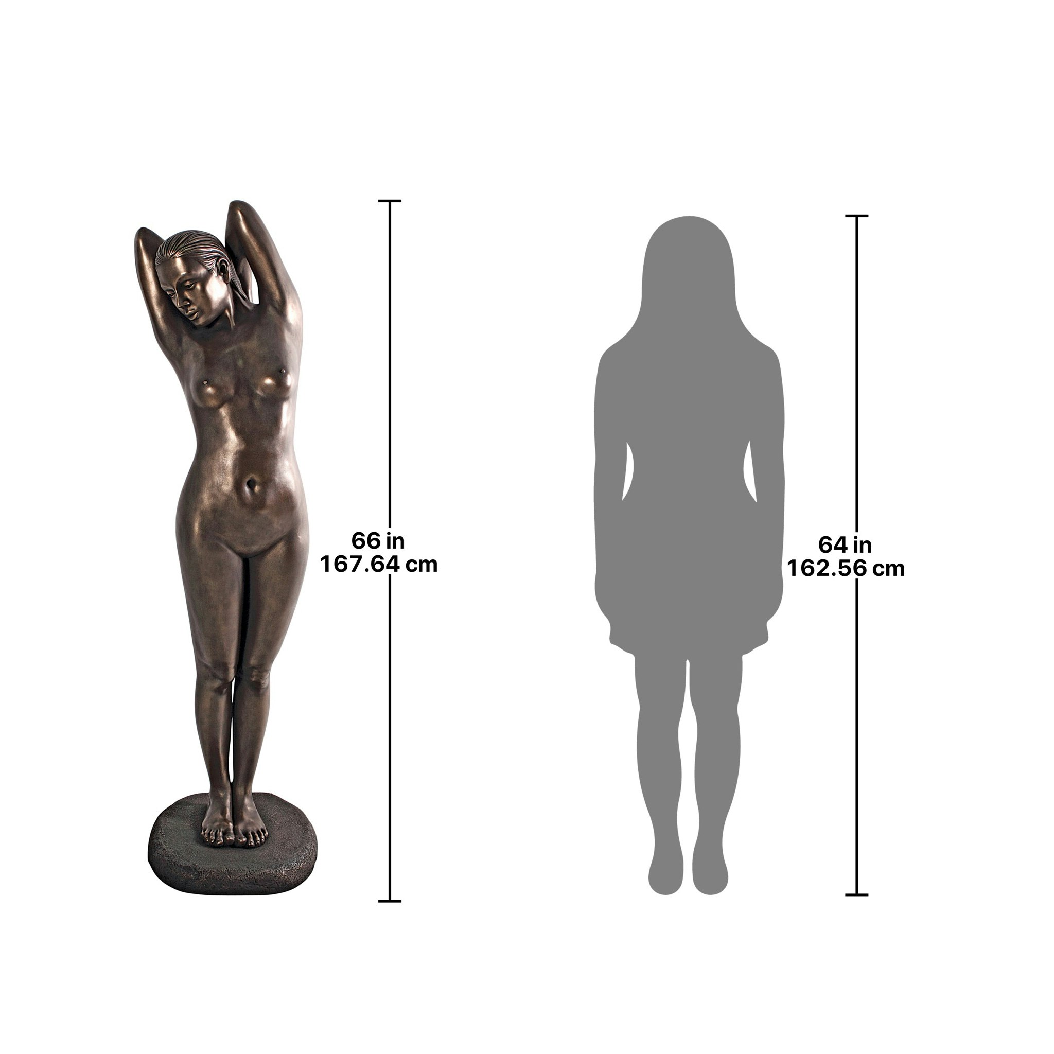 Toscano The Goddess Harmonia Contemporary Nude Life-Size Statue - Bronze