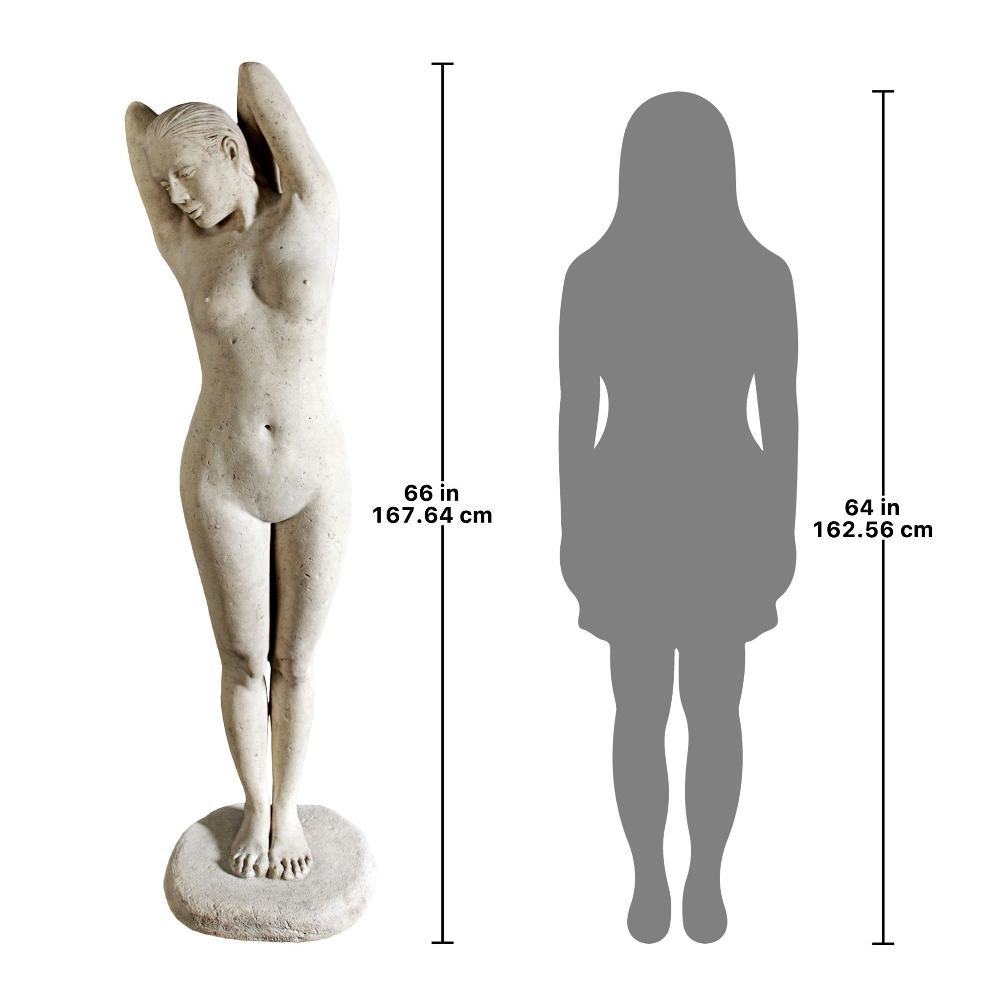 Toscano The Goddess Harmonia Contemporary Nude Life-Size Statue - Stone