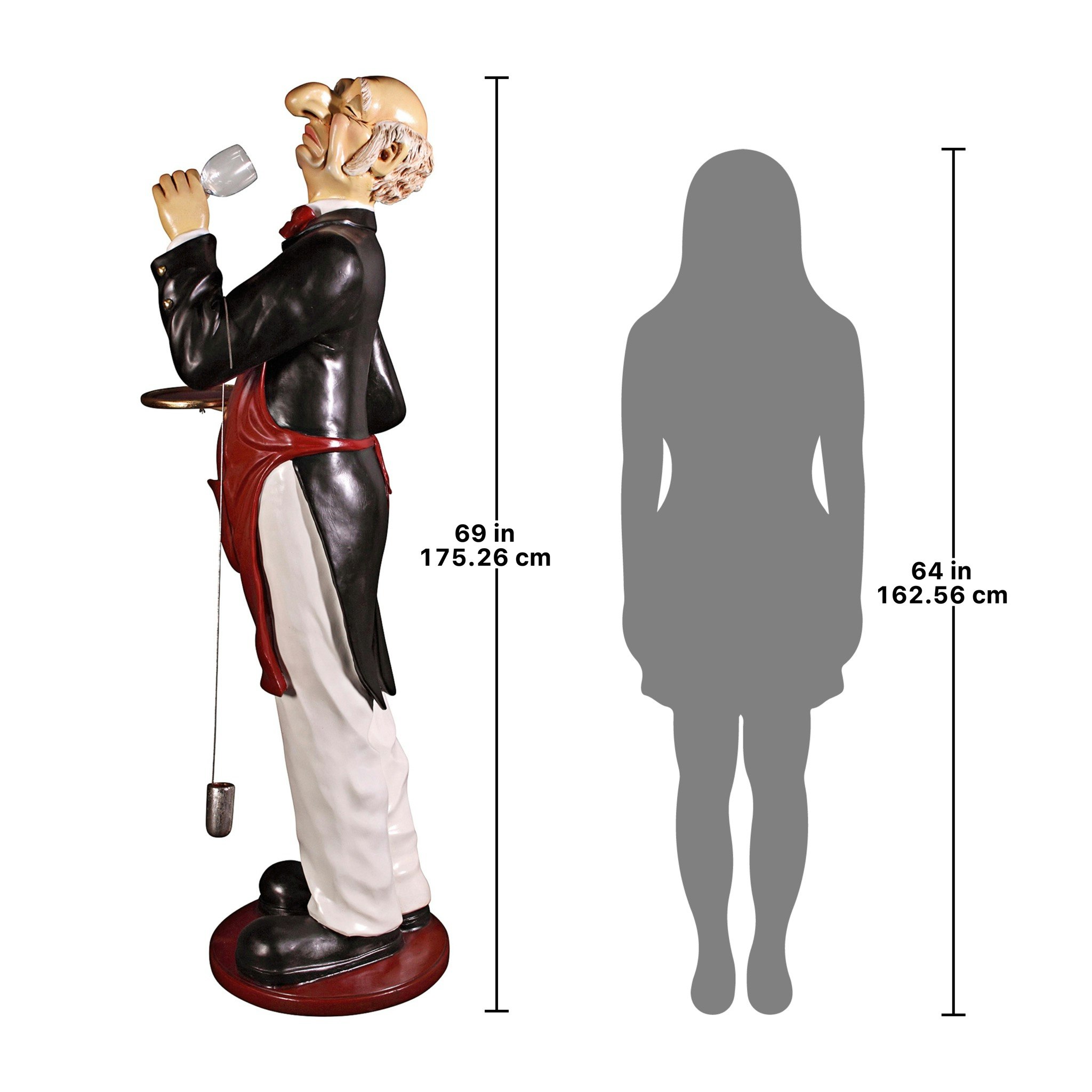 Toscano - Sir Sommelier Grand-Scale Wine Connoisseur Statue