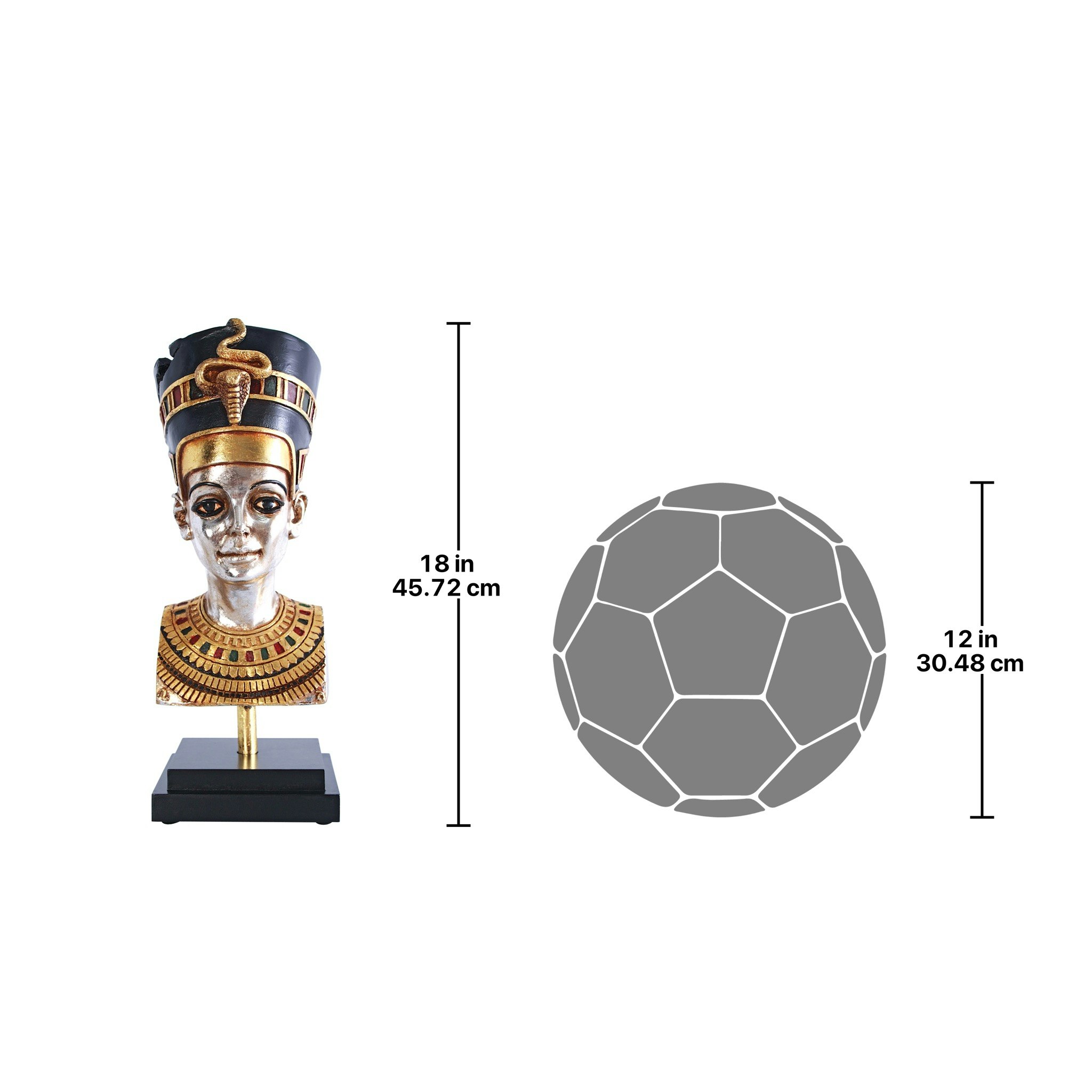 Toscano - Egyptian Queen Nefertiti Statue on Museum Mount