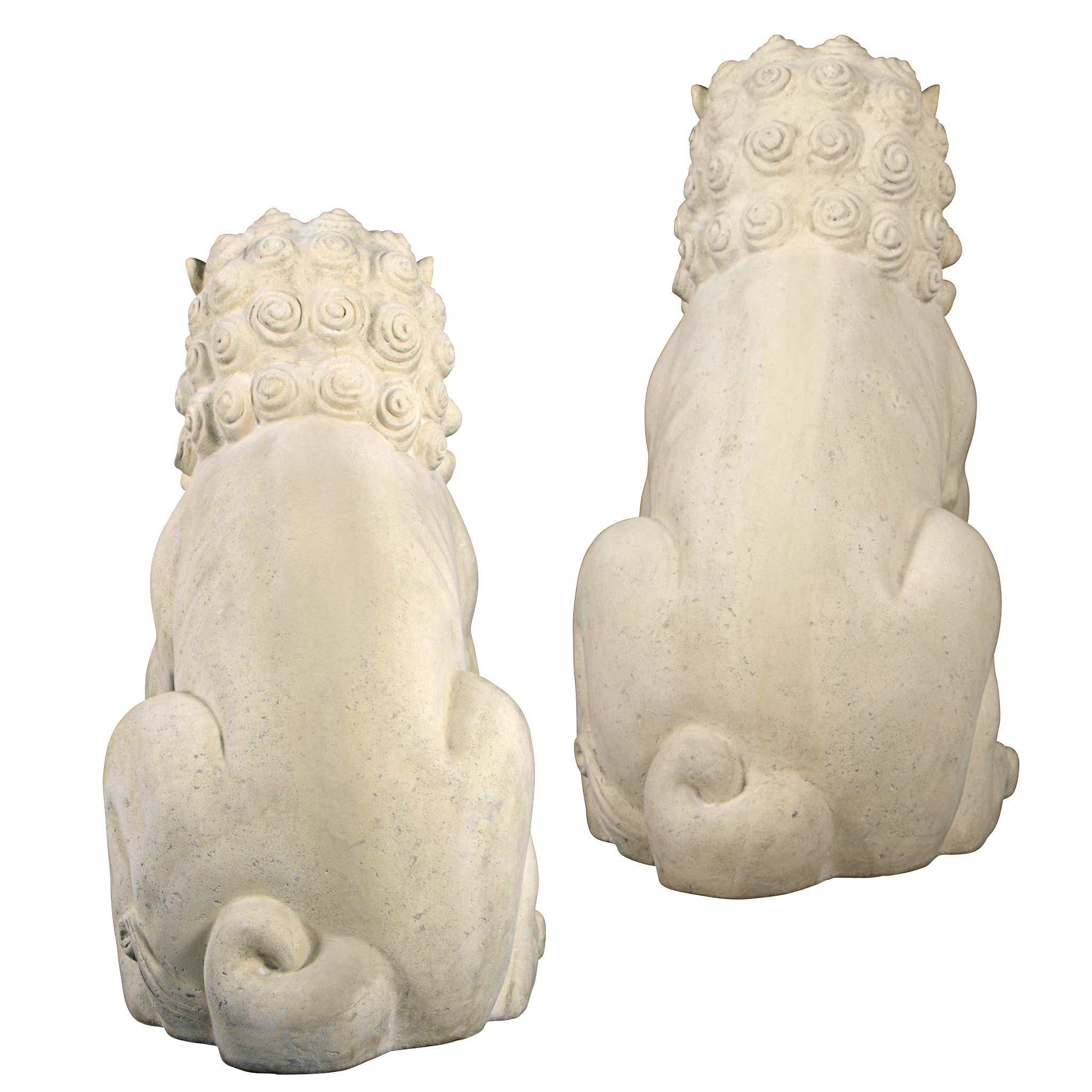 Toscano - Set of Grand Palace Chinese Lion Foo Dog Statues in Male and Female