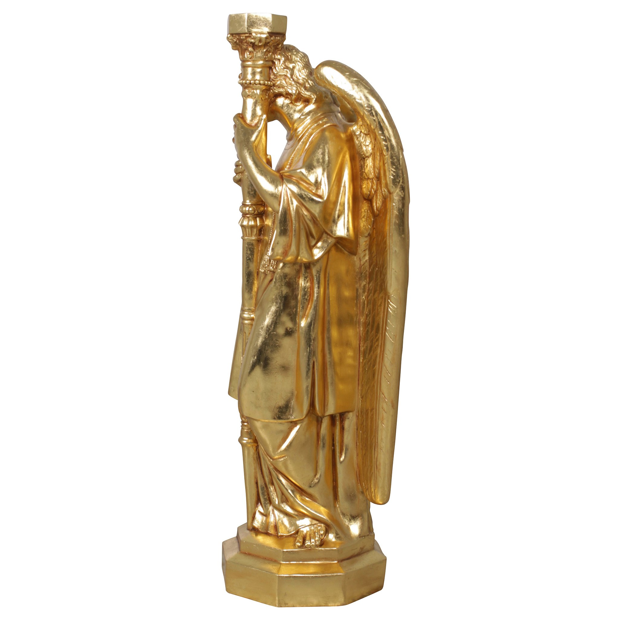 Toscano Padova Golden Guardian Angel Statue - Left