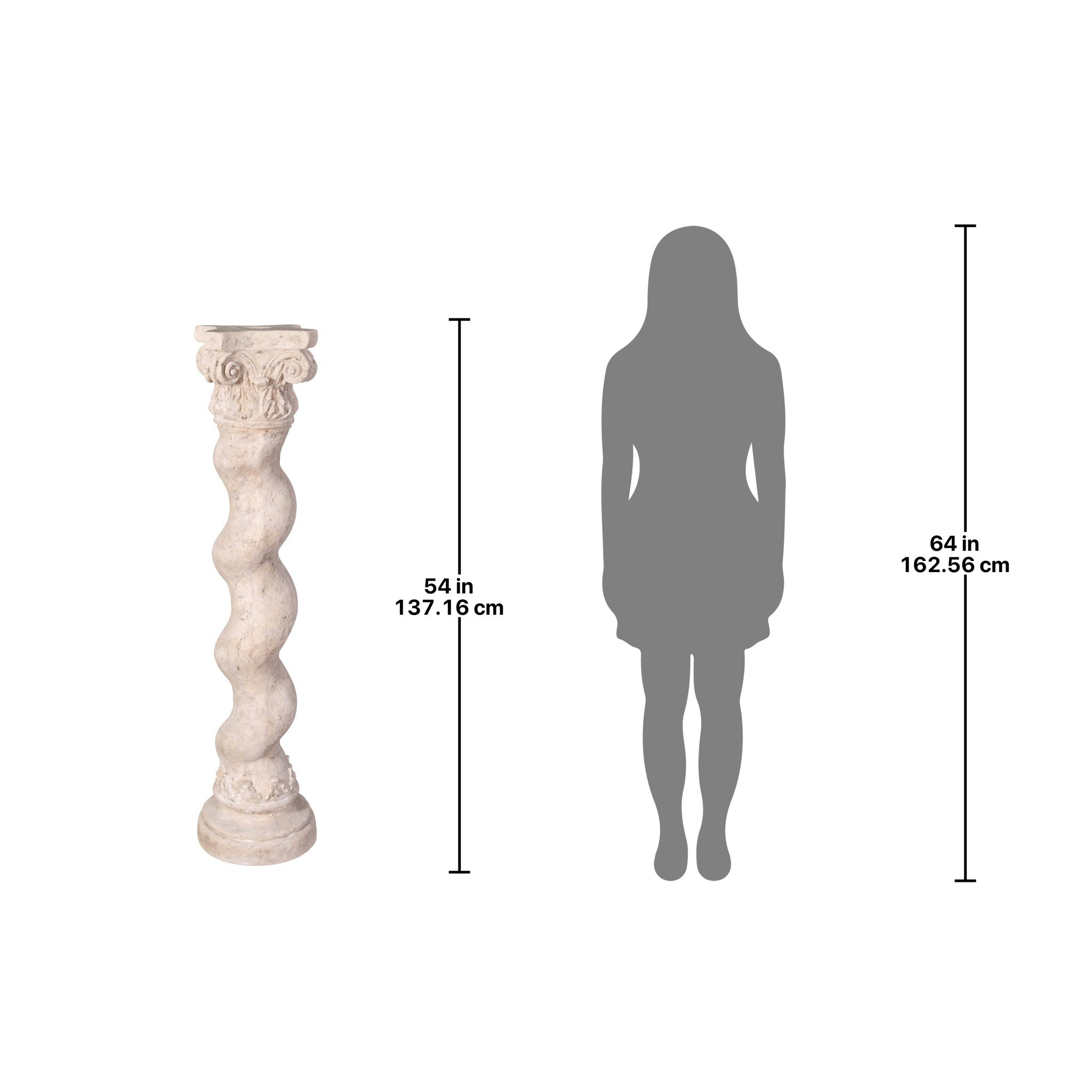 Toscano Capitoline Barley Corkscrew Giant Statuary Pedestal
