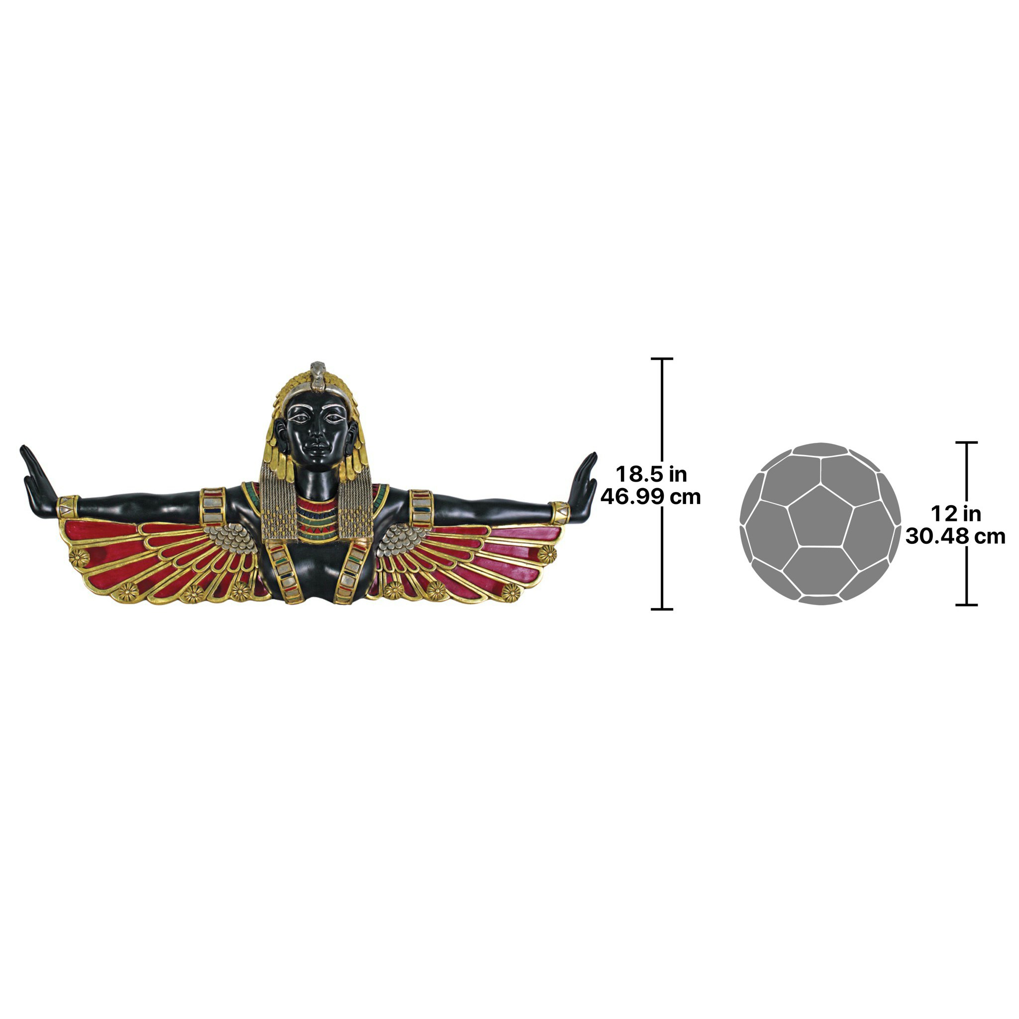 Toscano - Egyptian Goddess of Halwan Wall Sculpture