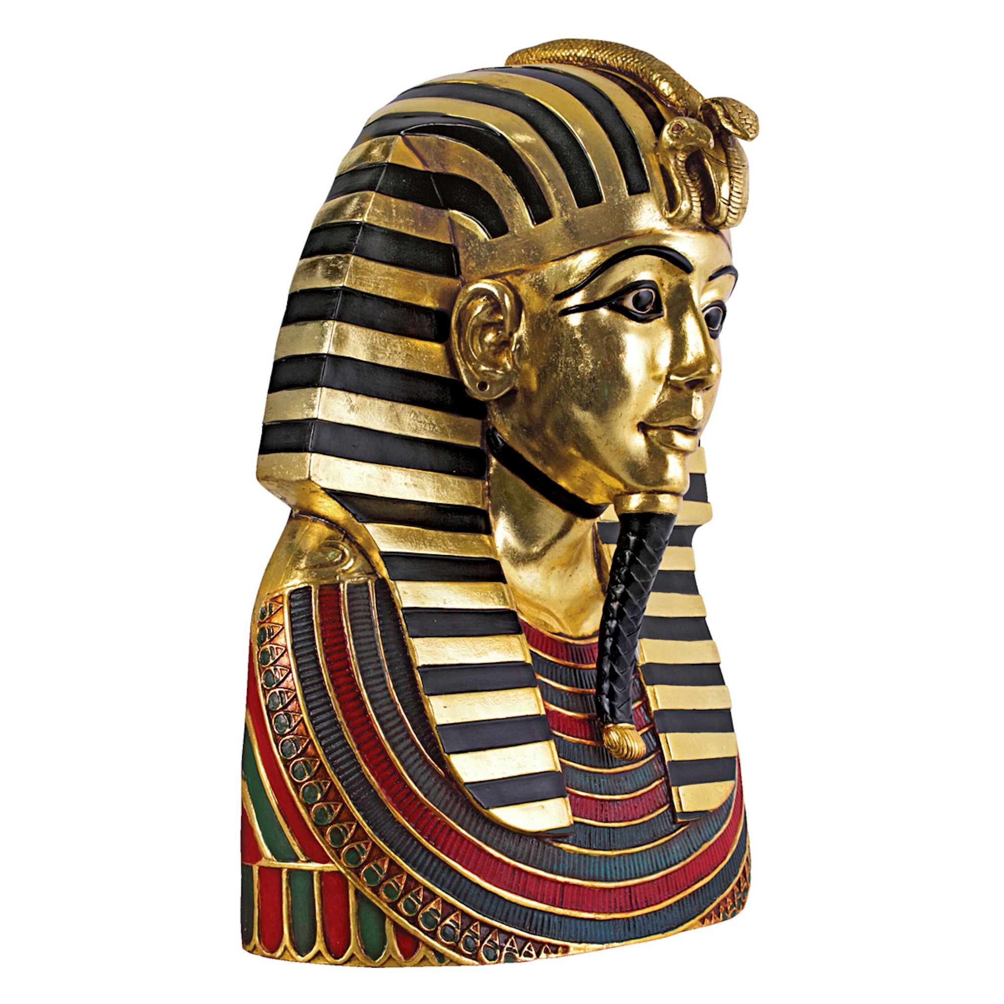 Toscano - The Golden Shroud of Tutankhamen Egyptian Bust Wall Sculpture