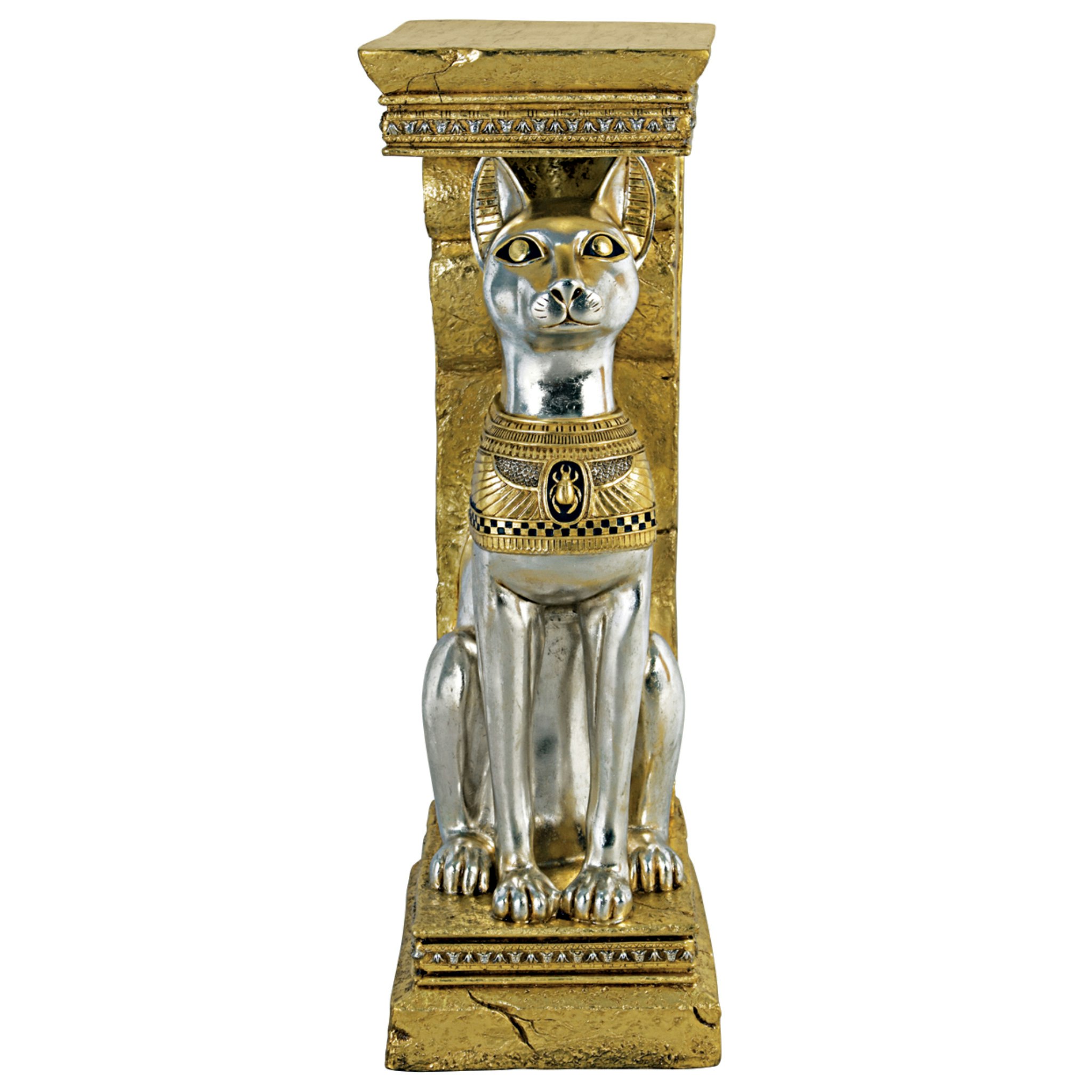 Toscano - Egyptian Cat Goddess Bastet Pedestal Statue
