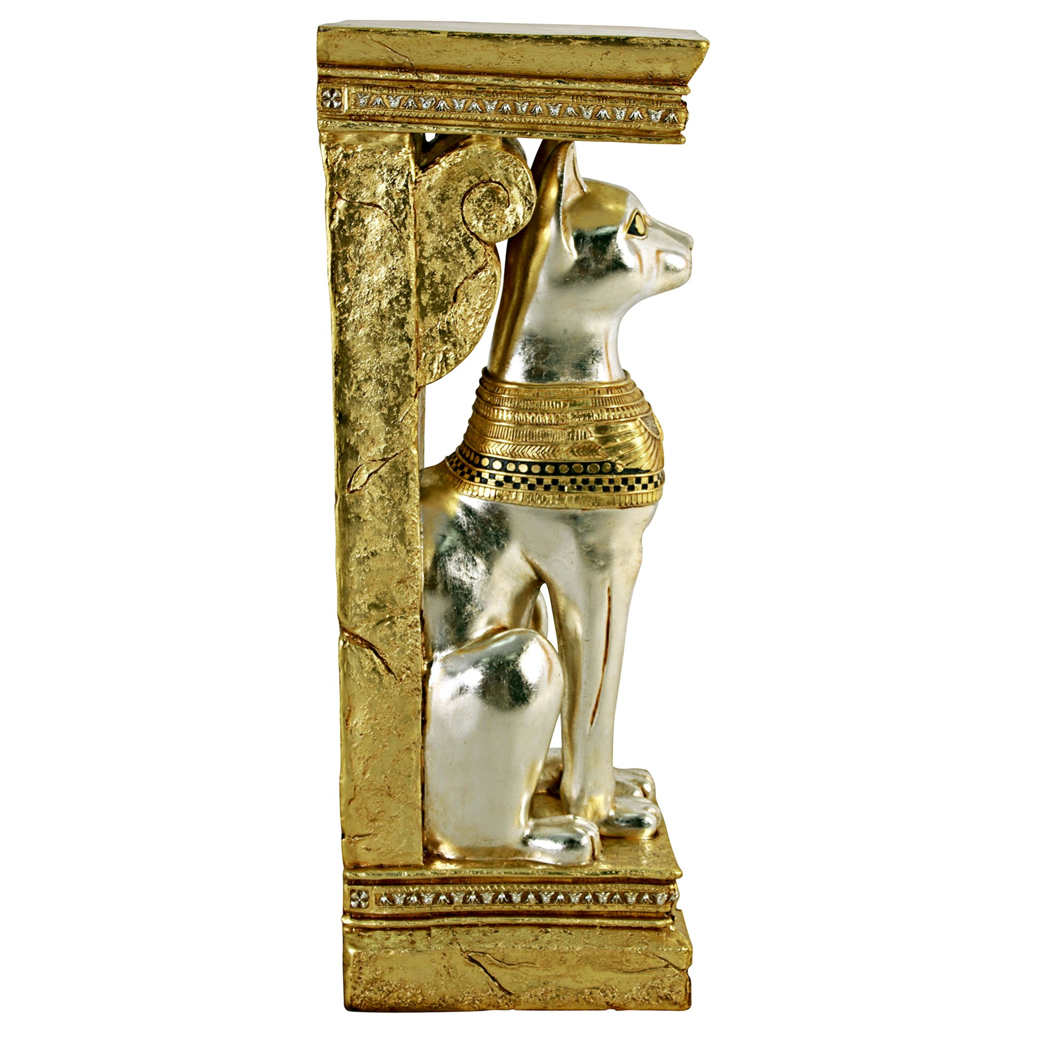 Toscano - Egyptian Cat Goddess Bastet Pedestal Statue