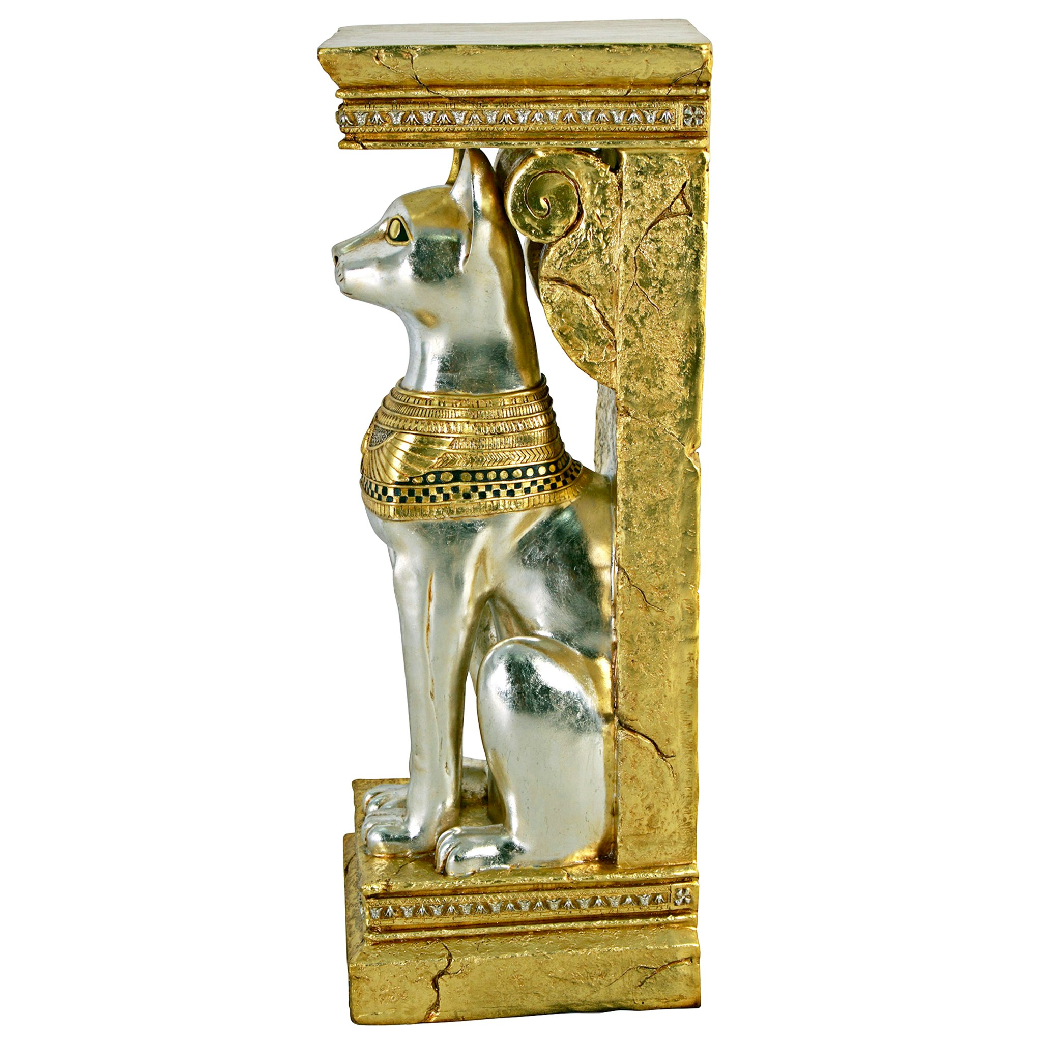 Toscano - Egyptian Cat Goddess Bastet Pedestal Statue