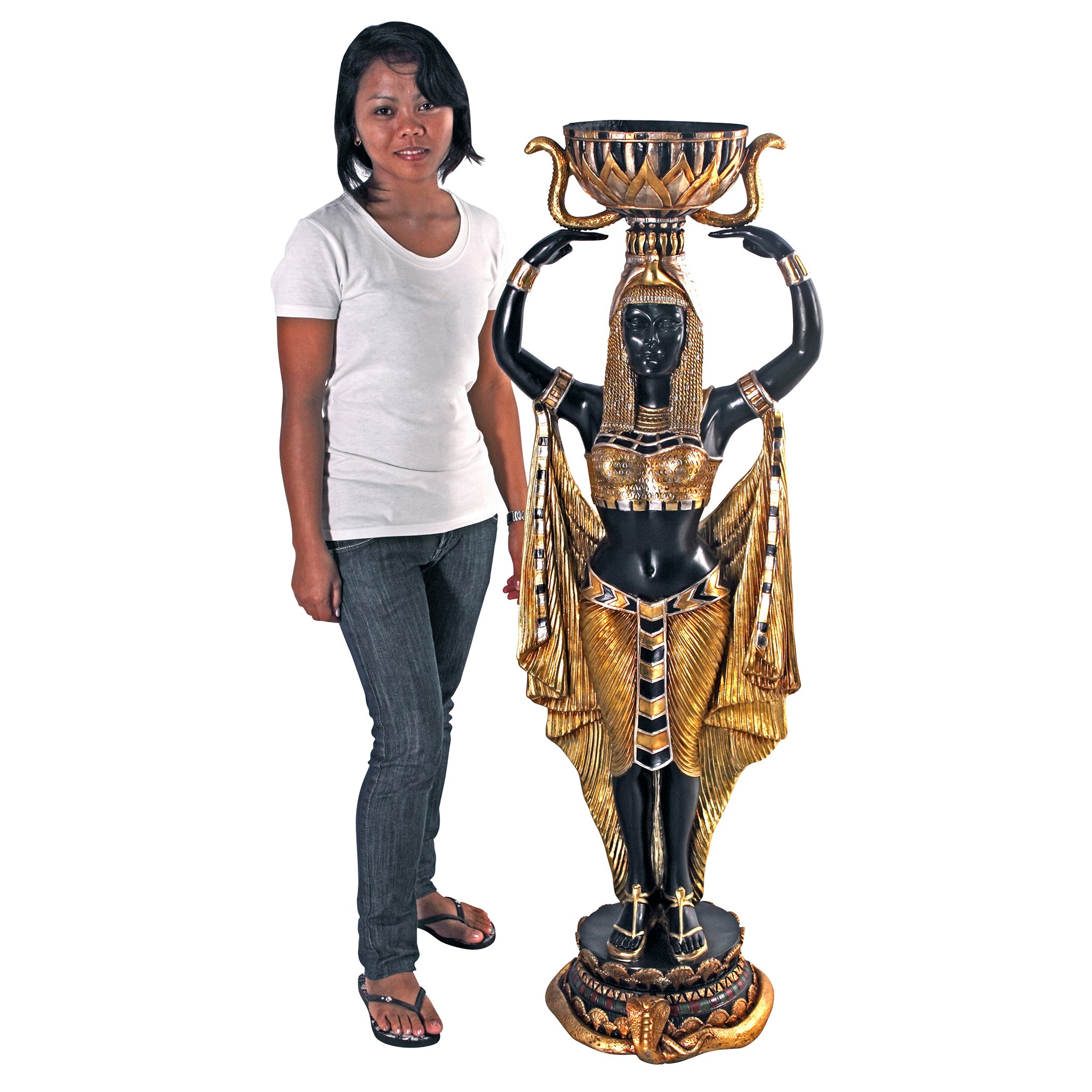 Toscano - Cleopatra Nubian Maiden with Urn-Scale Large Statue