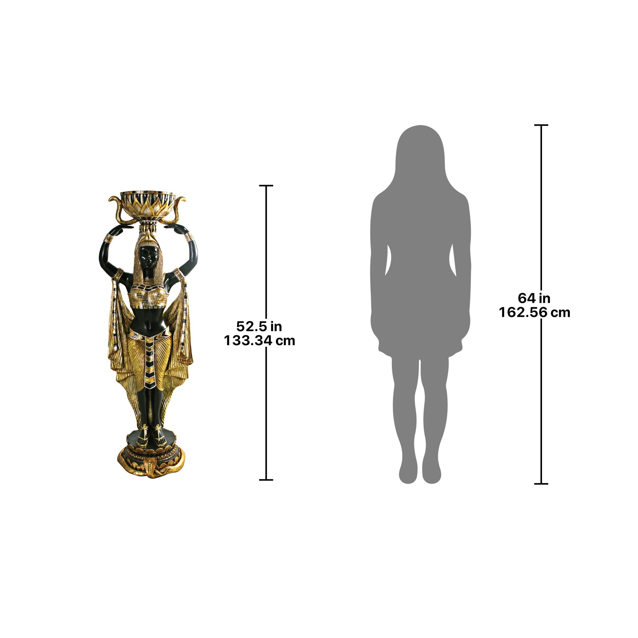 Toscano - Cleopatra Nubian Maiden with Urn-Scale Large Statue