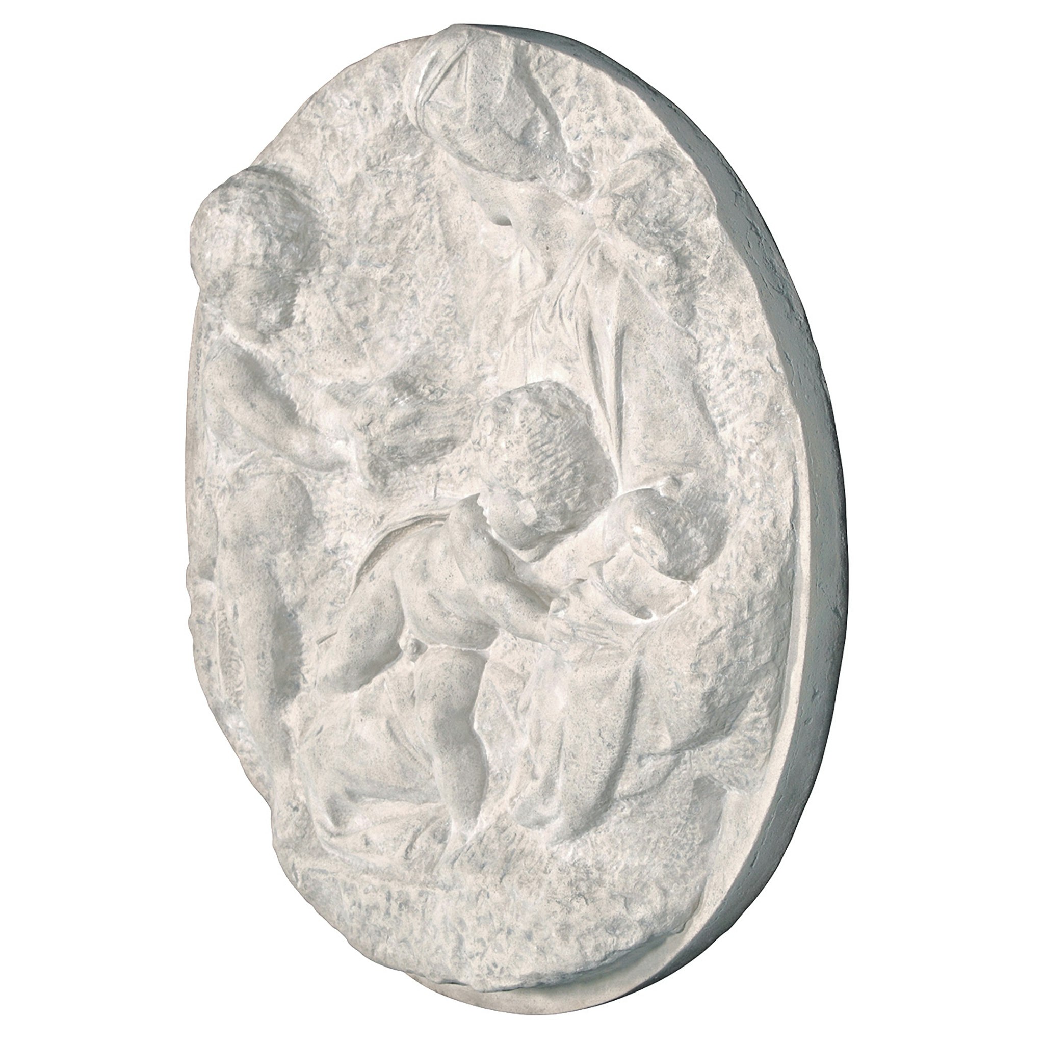 Toscano - Direct Casting of The Virgin and Child with the Infant Saint John Wall Sculpture