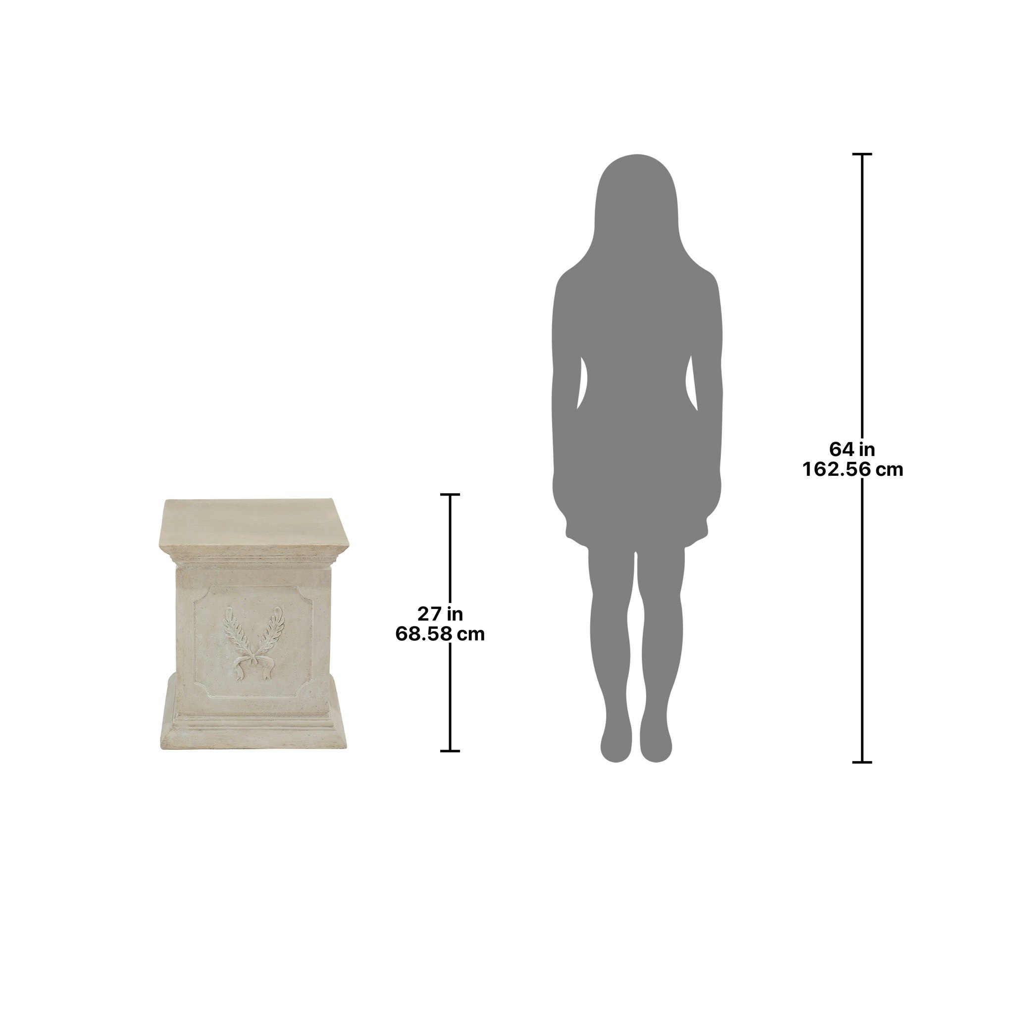 Toscano - Laurel Plinth in Ancient Ivory
