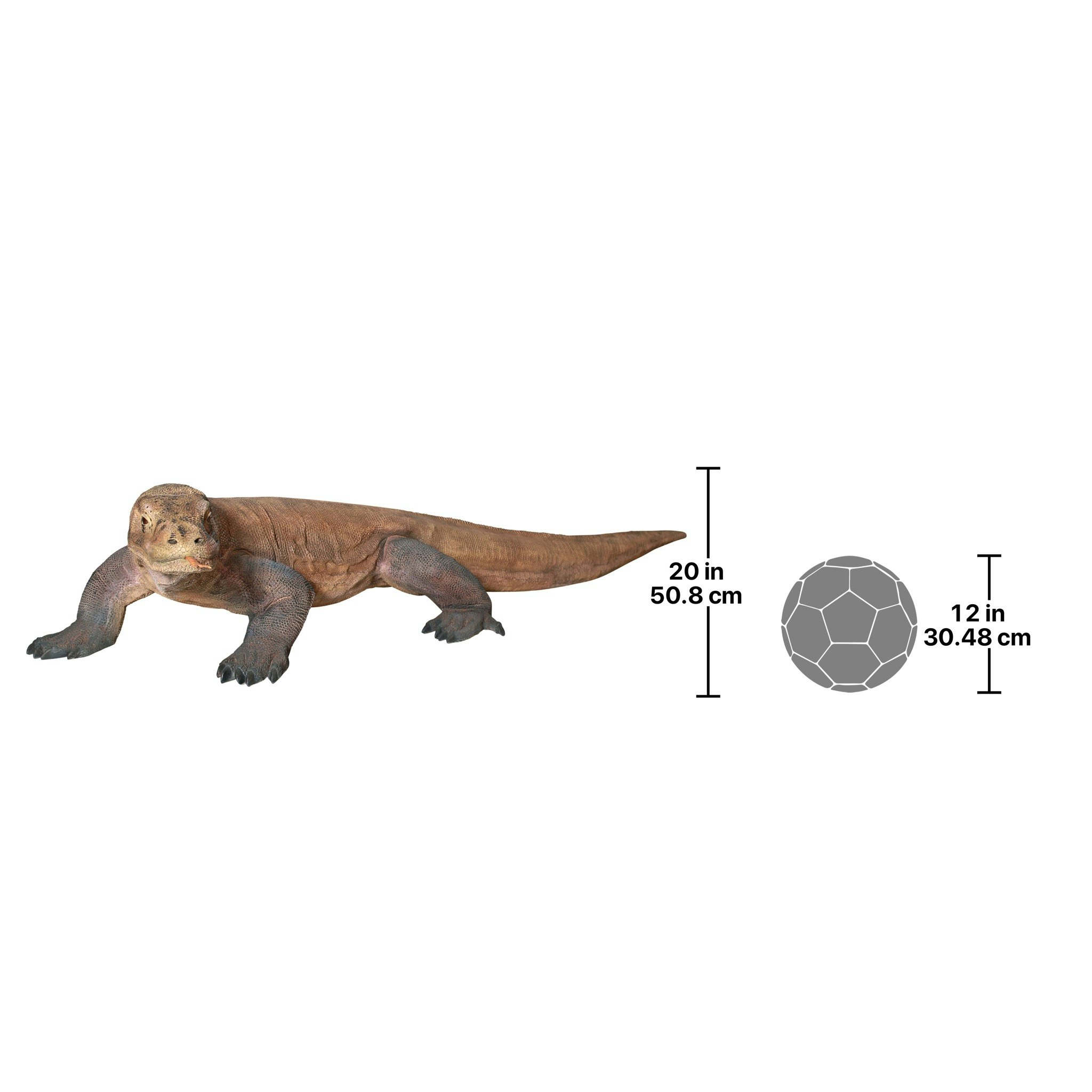 Toscano Grande-Scale Komodo Dragon Statue - Grande