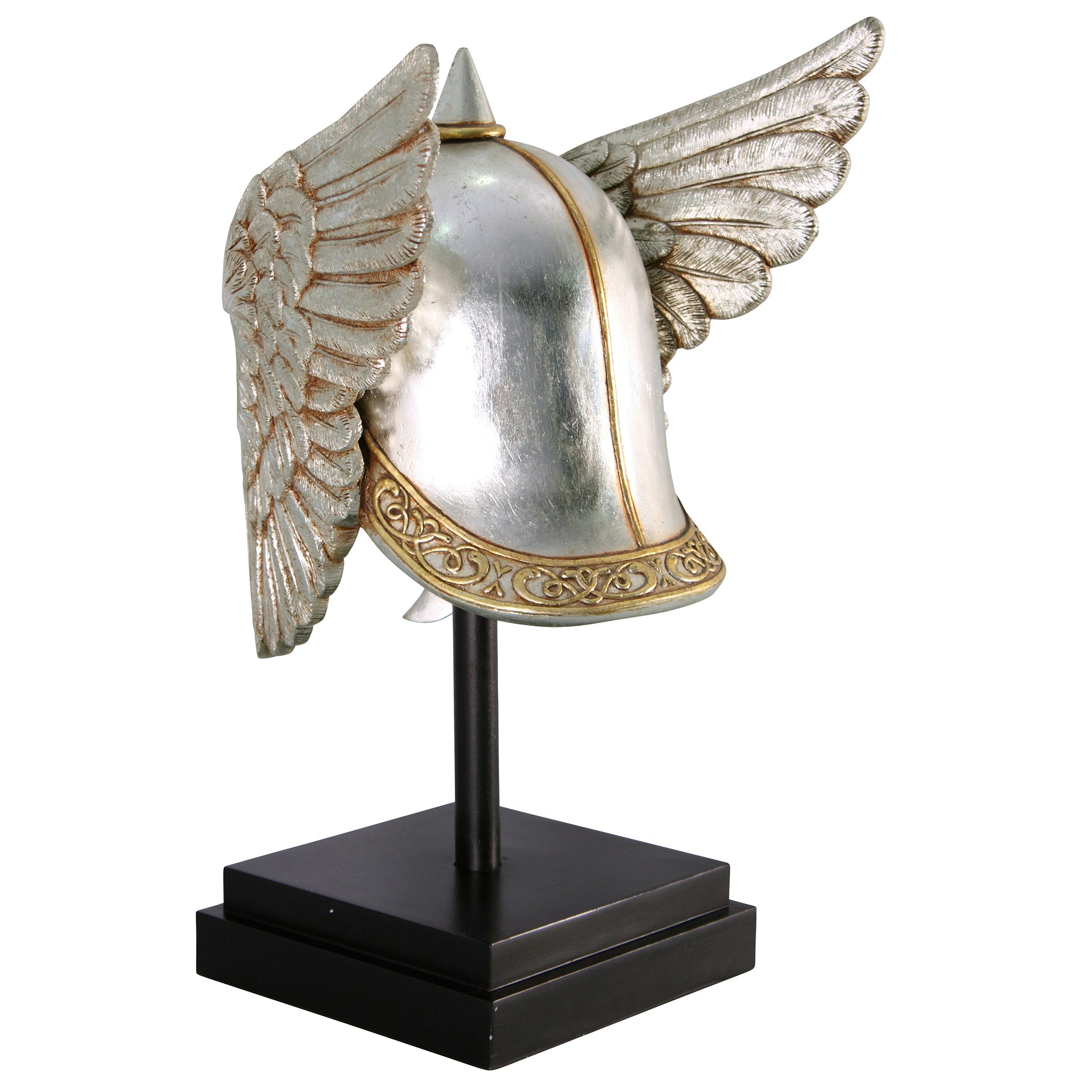 Toscano - Valkyrie Helmet Statue upon Museum Mount