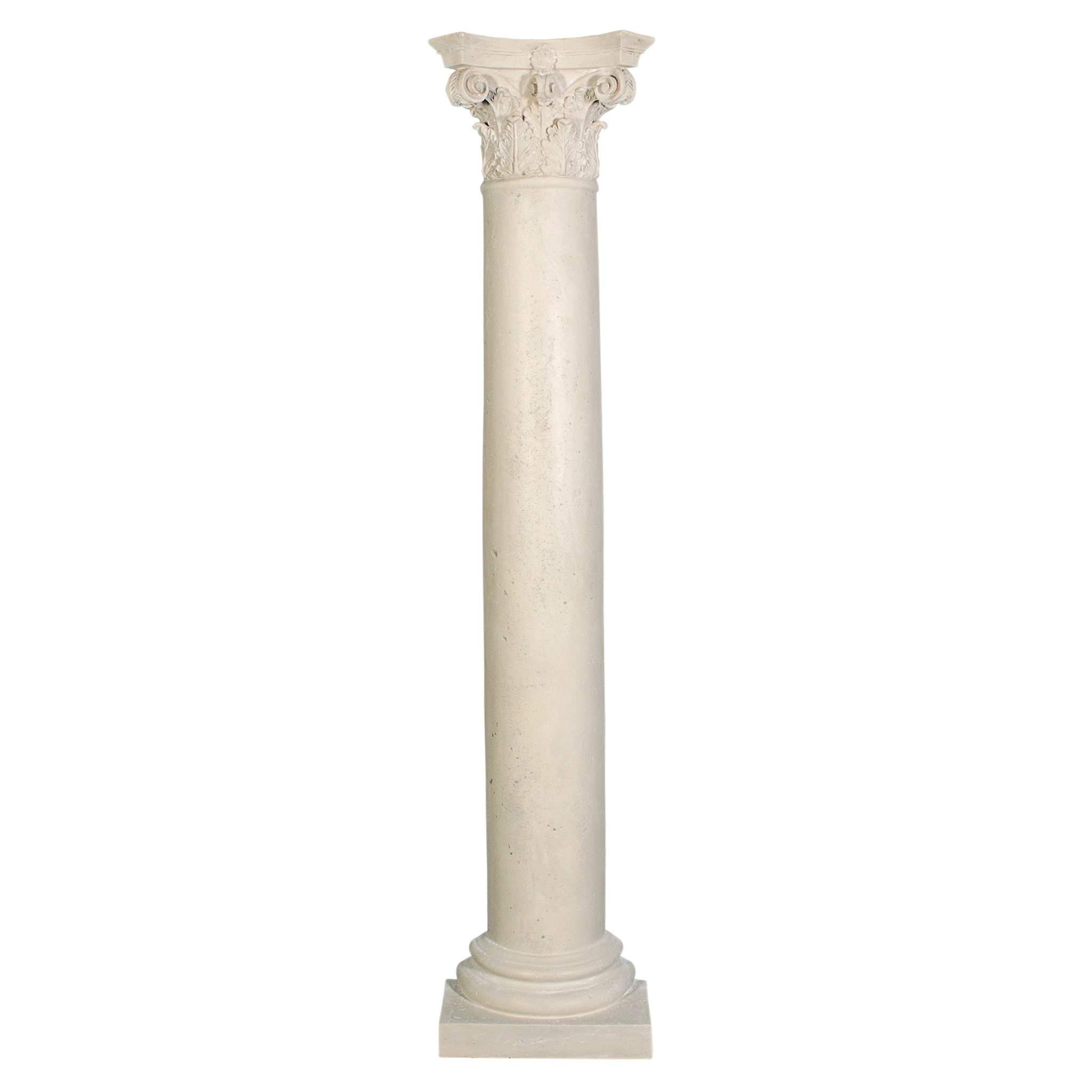 Toscano The Corinthian Architectural Half Wall Columns - Antique Stone, Fiberglass