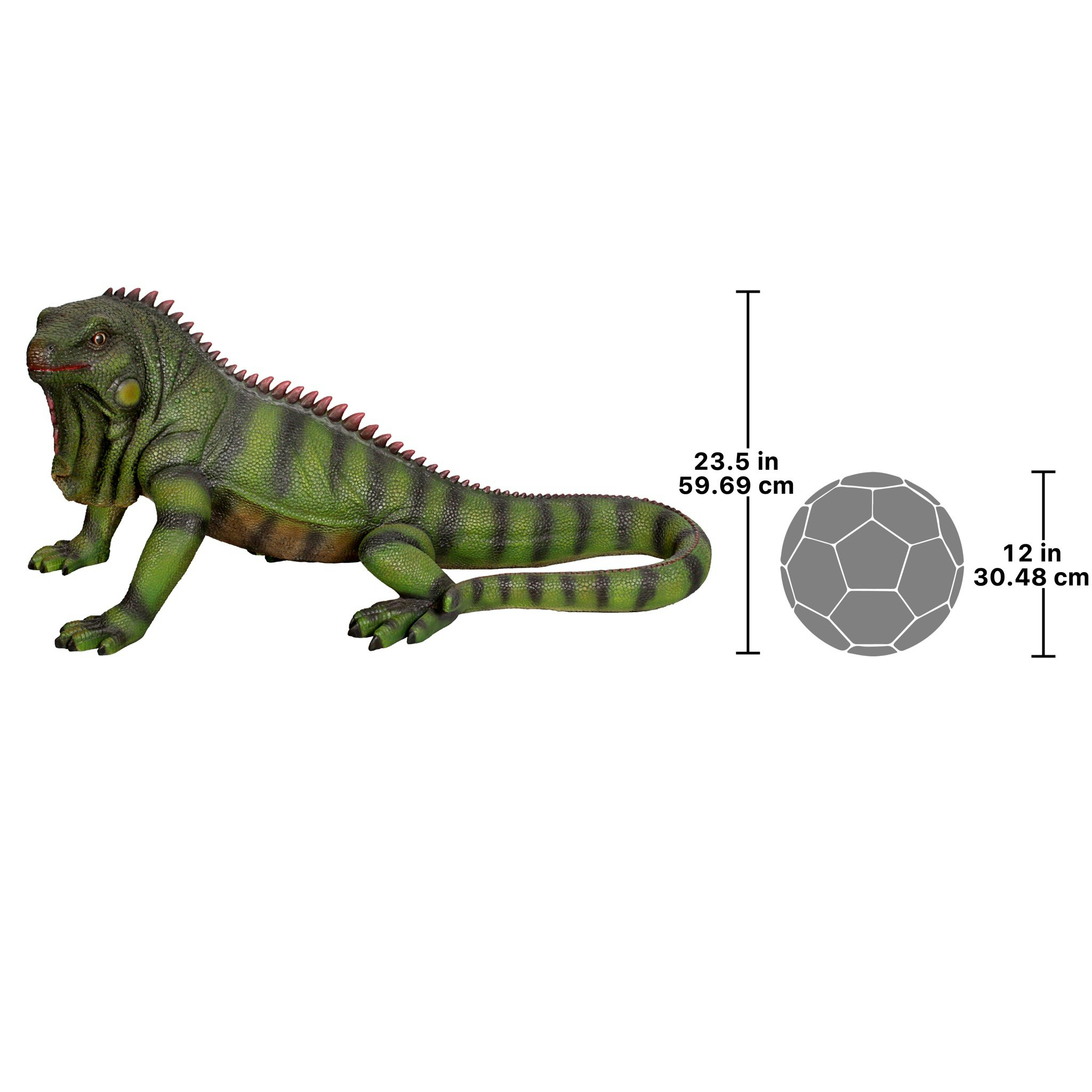 Toscano Iggy the Iguana Lizard Statue - Giant