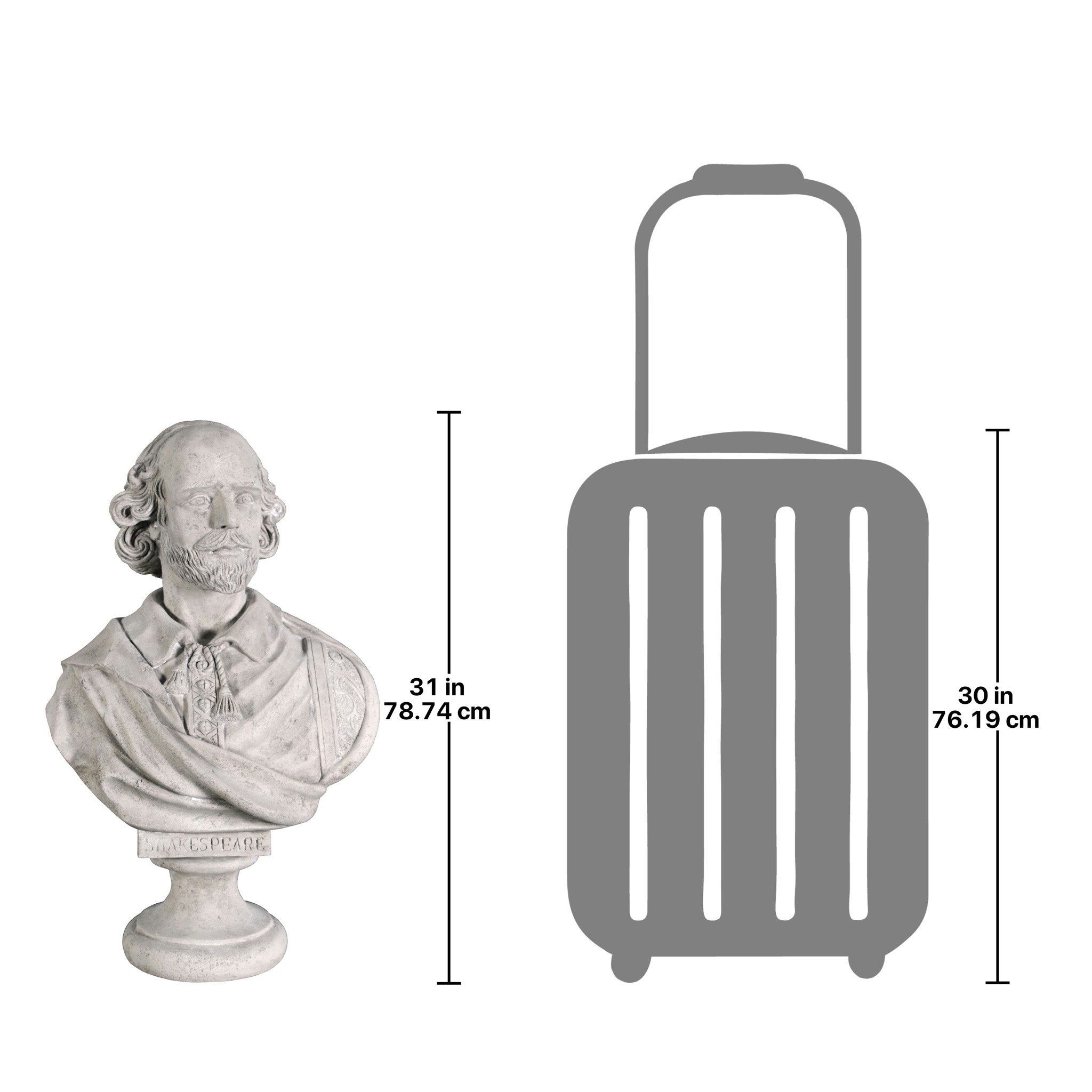 Toscano - William Shakespeare Grande-Scale Sculptural Bust
