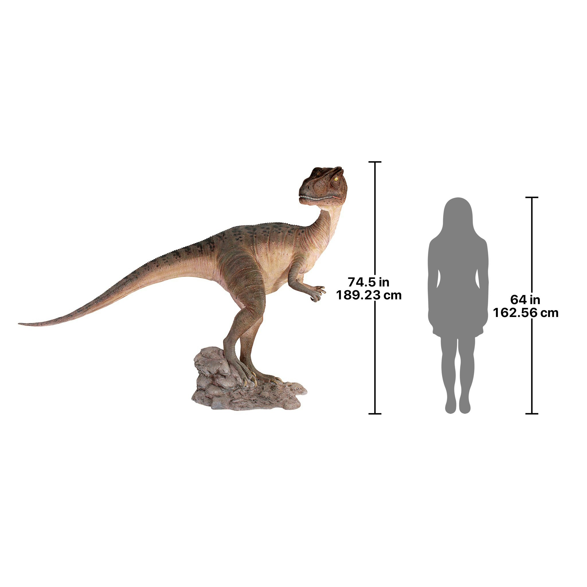 Toscano - Jurassic-Sized Allosaurus Dinosaur Statue