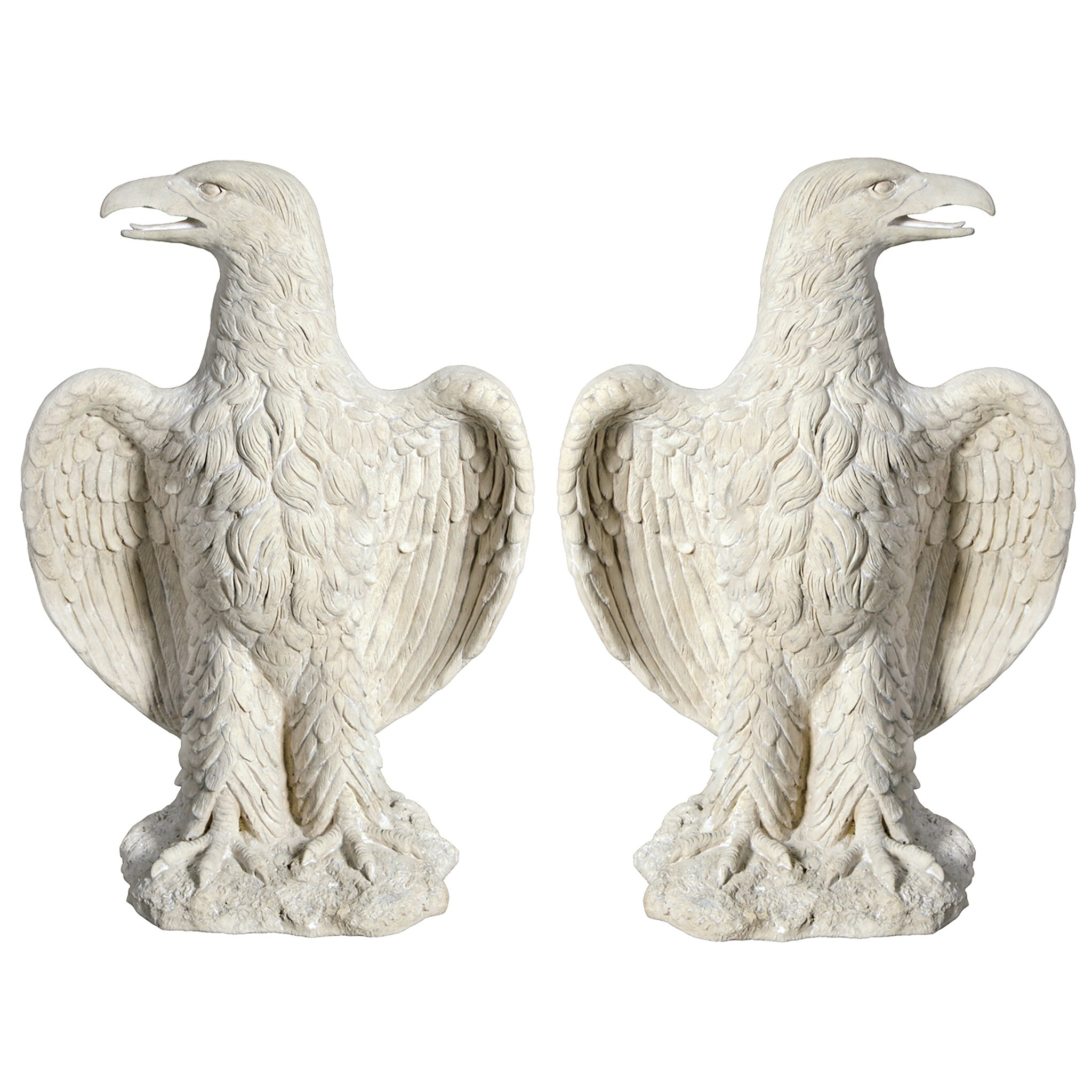 Toscano - Set of 2 America Grand-Scale Eagle Statue