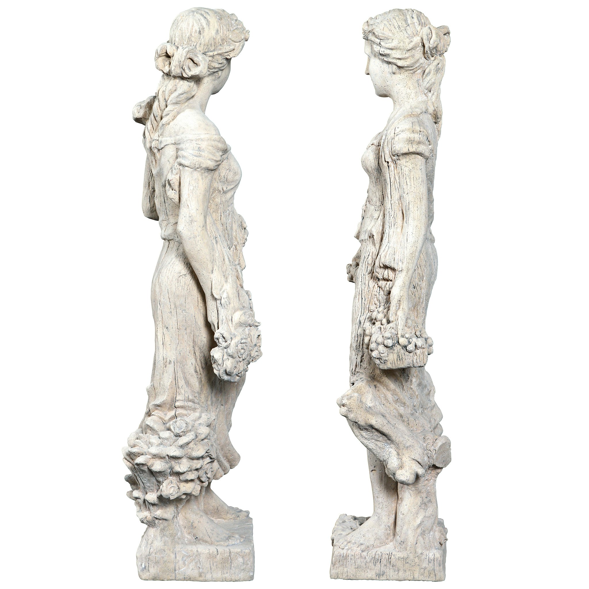 Toscano - Set of 2 Flora and ProserpinaGoddesses of Growth Garden Statues